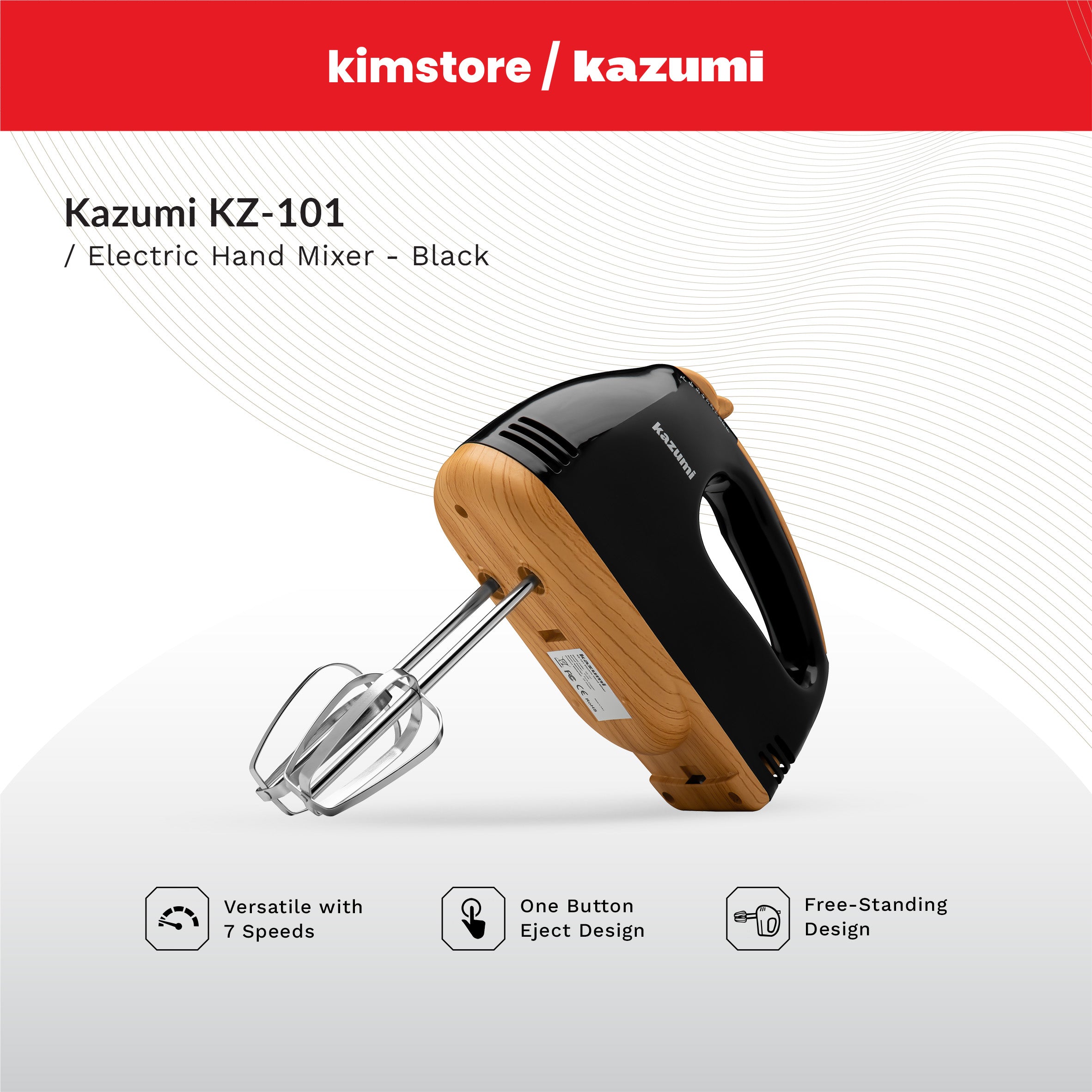 Kazumi Kz-101 Electric Hand Mixer