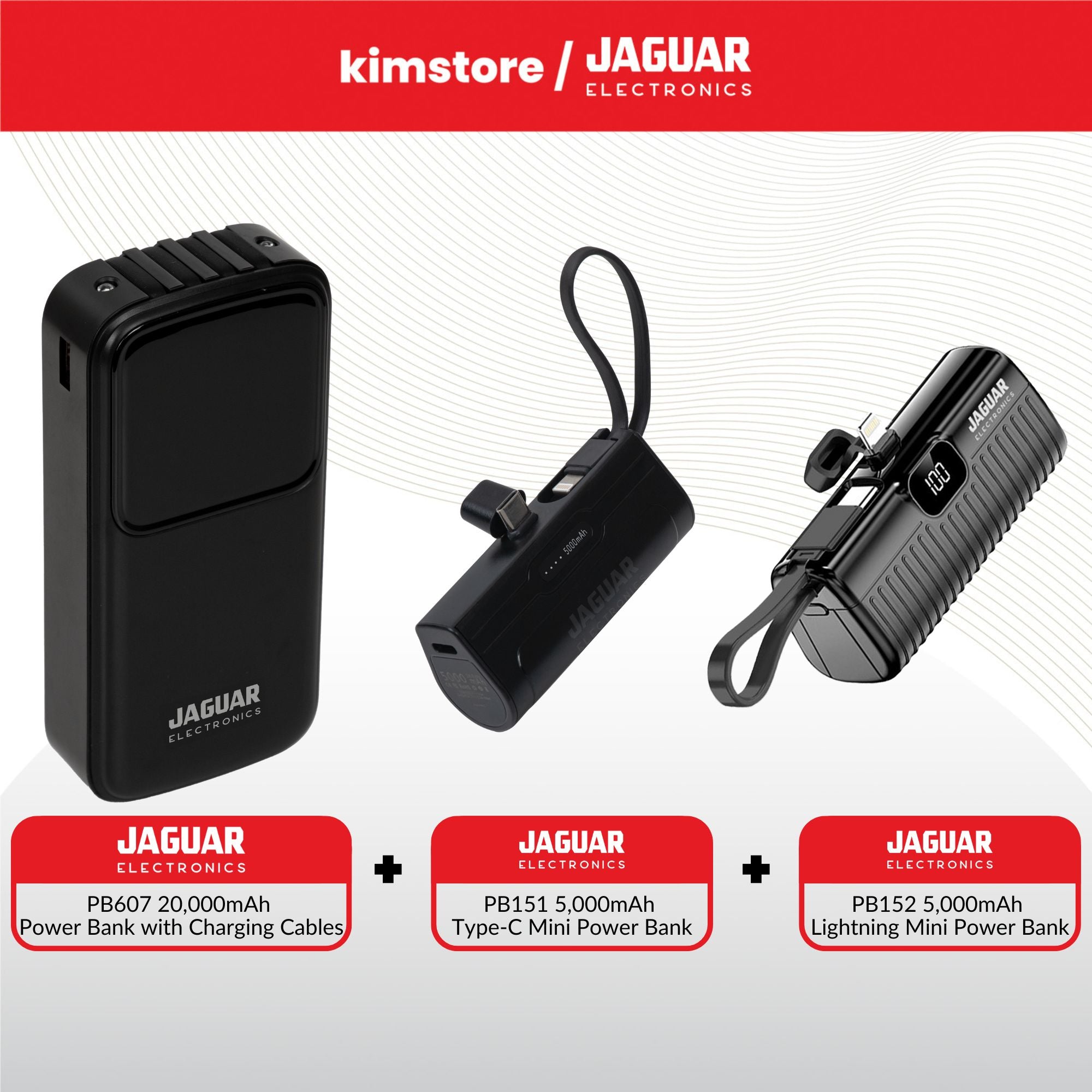 Bundle: Jaguar Electronics Powerbank No. 5