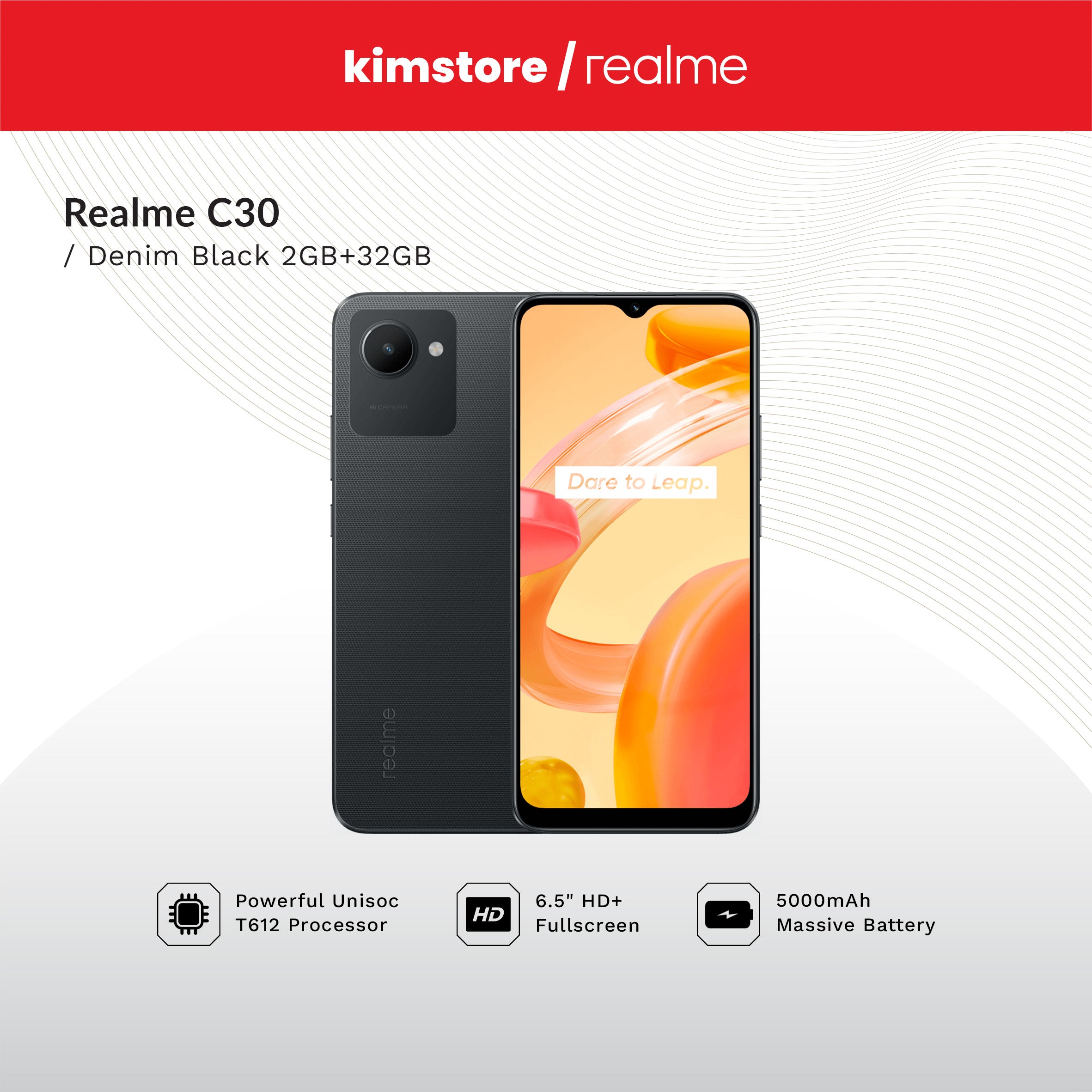 [OPEN BOX] REALME C30 (2GB/32GB) - Black