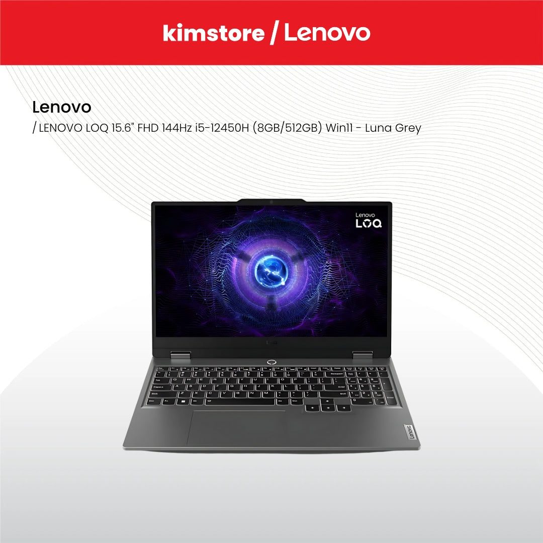 LENOVO LOQ 15.6" FHD 144Hz i5-12450HX - Luna Grey