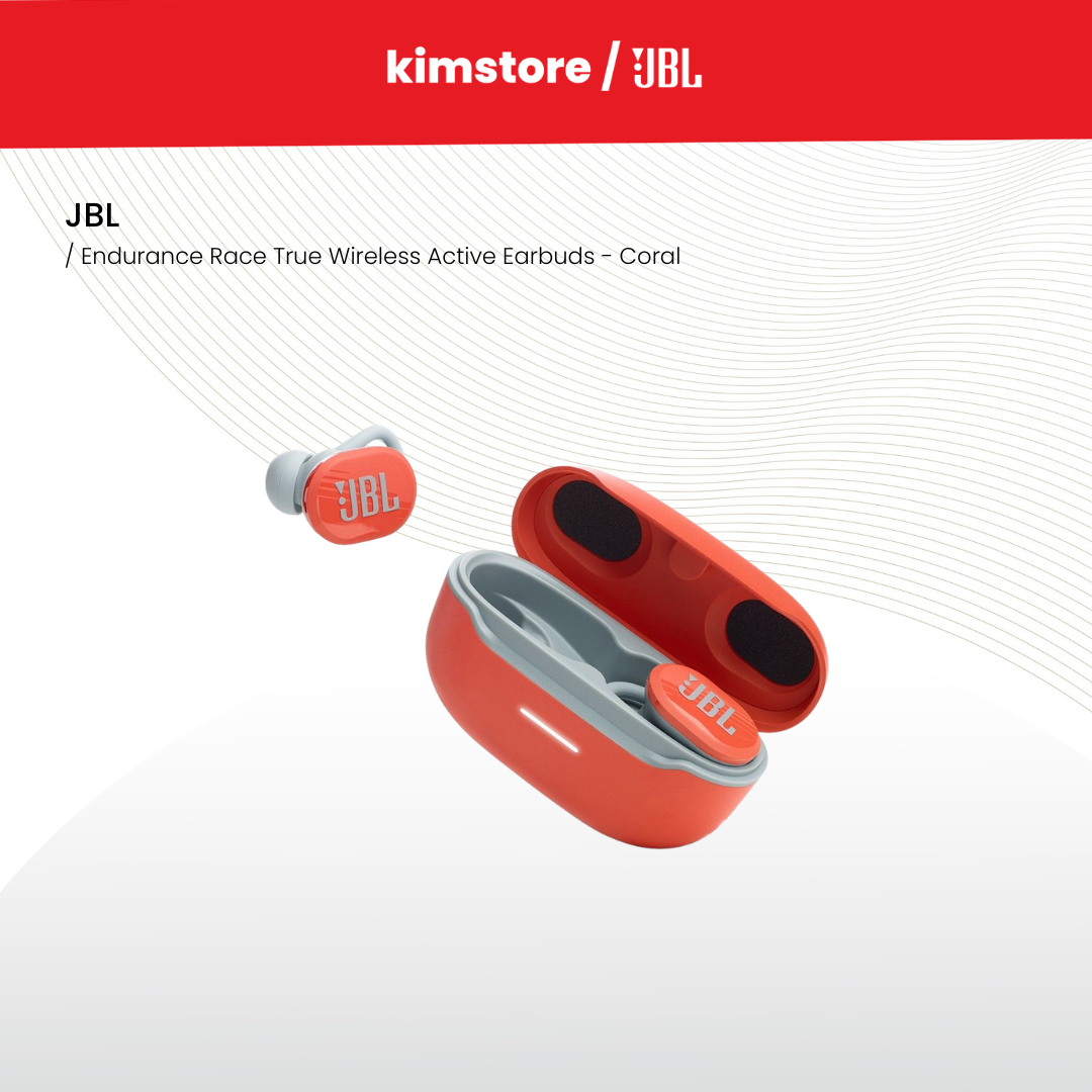 JBL Endurance Race True Wireless Active Earbuds - Coral