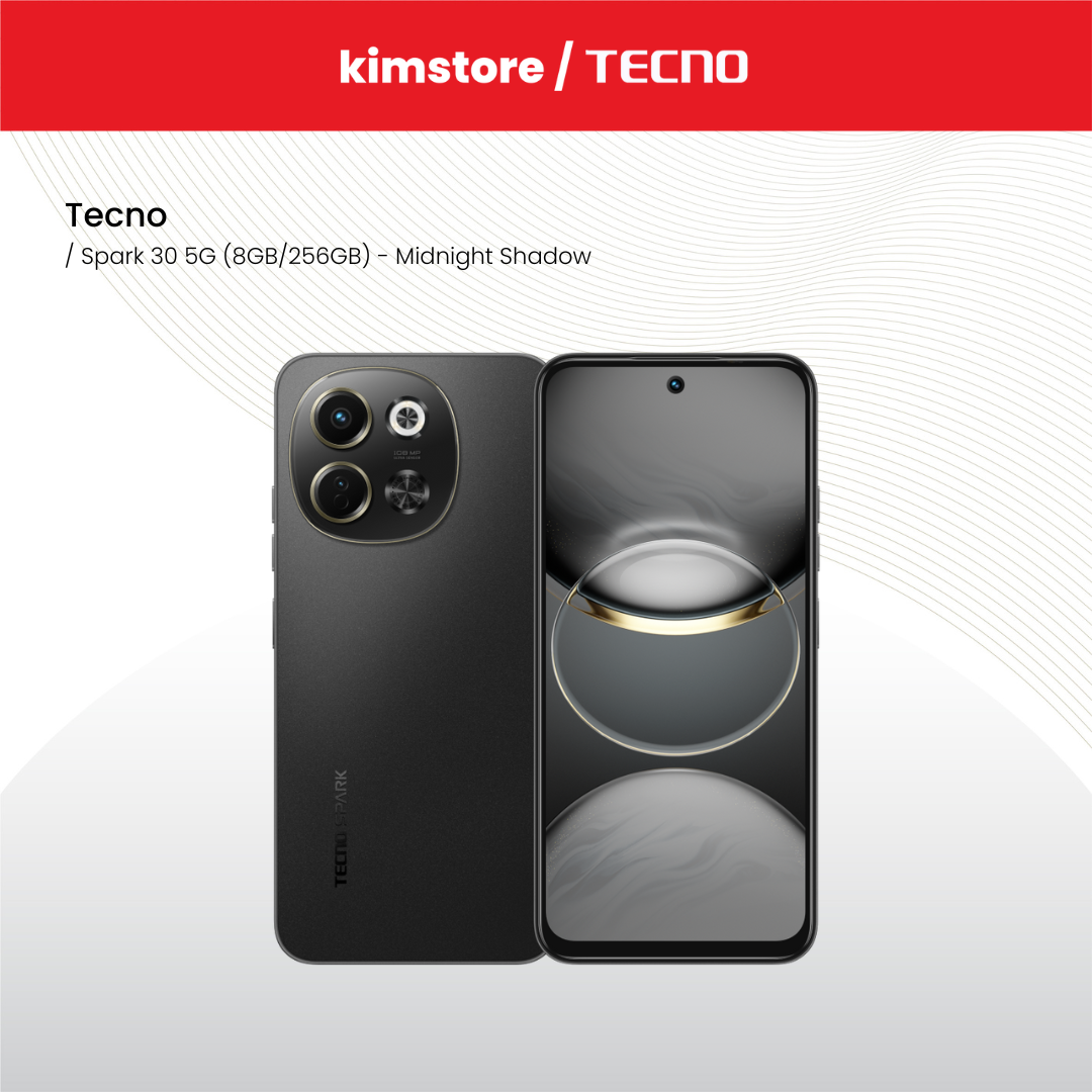 Tecno Spark 30 5G (8GB/256GB) - Midnight Shadow