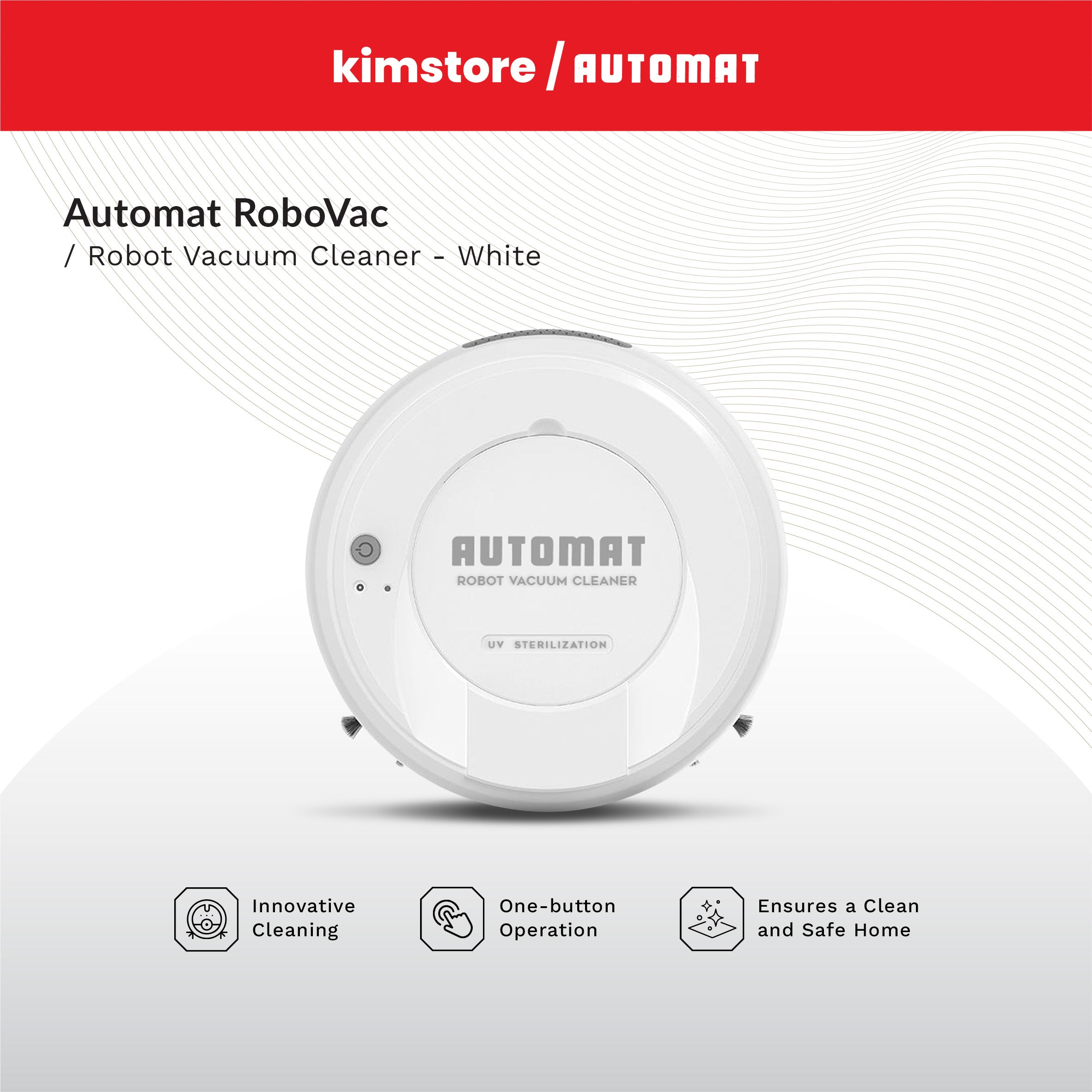 [OPEN BOX] AUTOMAT Robovac Robot Vacuum Cleaner - White