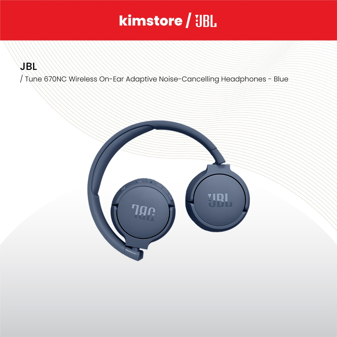 JBL Tune 670NC Wireless On-Ear Adaptive Noise-Cancelling Headphones