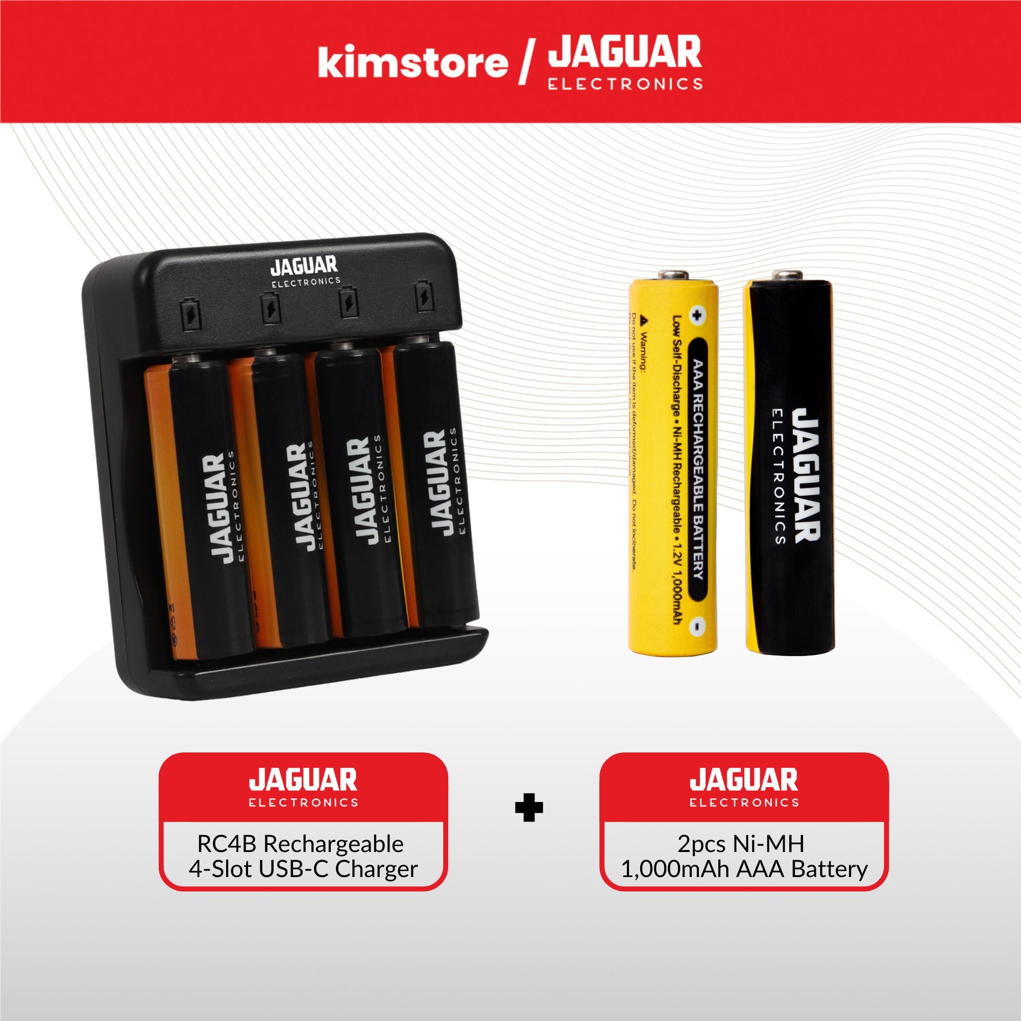 Bundle: Jaguar Electronics Battery Charger No. 3