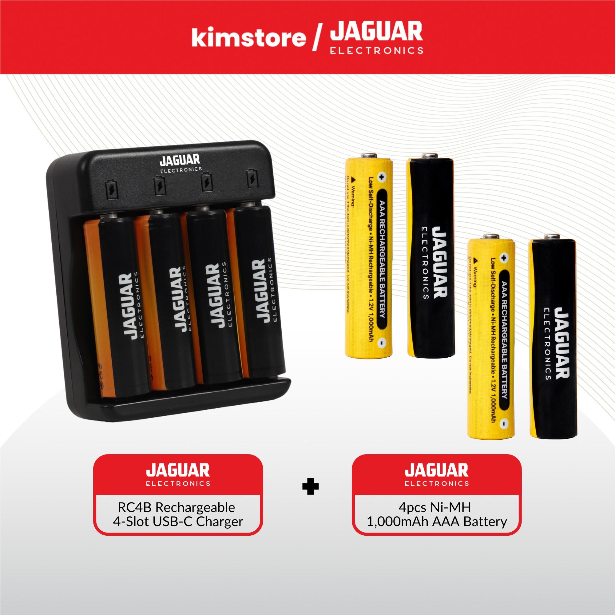 Bundle: Jaguar Electronics Battery Charger No. 4