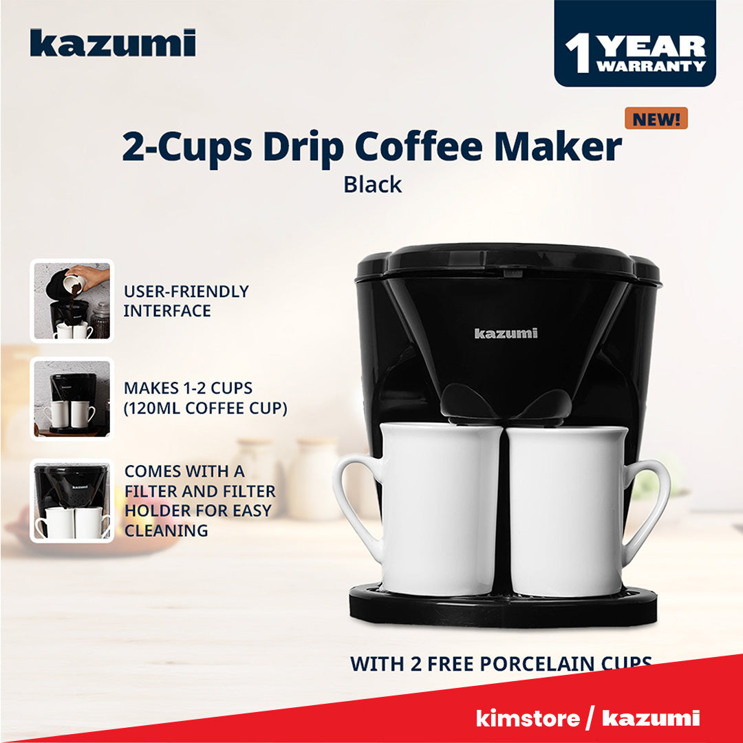 Kazumi KZ-807 2-Cups Drip Coffee Maker