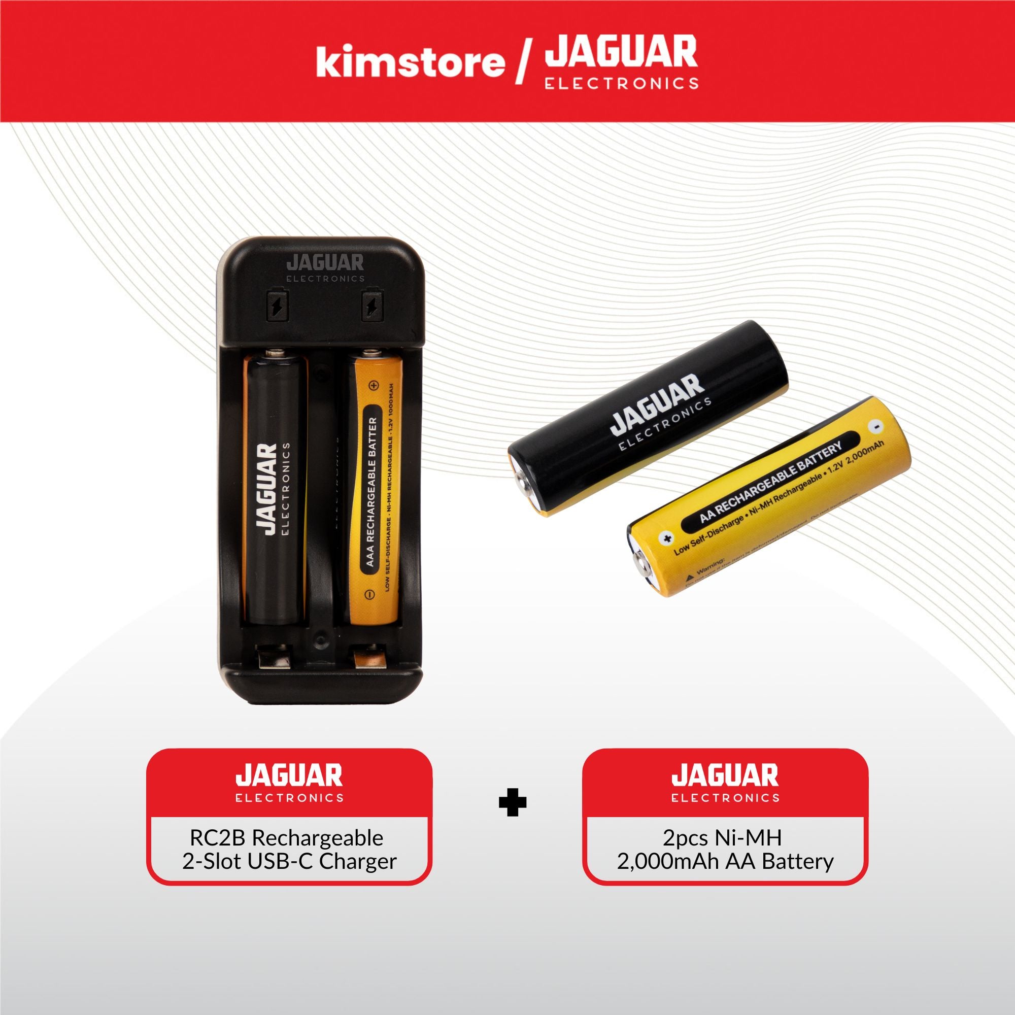 Bundle: Jaguar Electronics Battery Charger No. 5