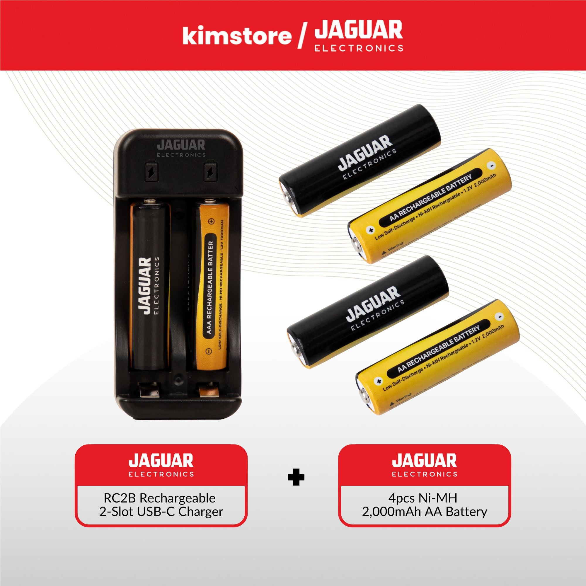 Bundle: Jaguar Electronics Battery Charger No. 6