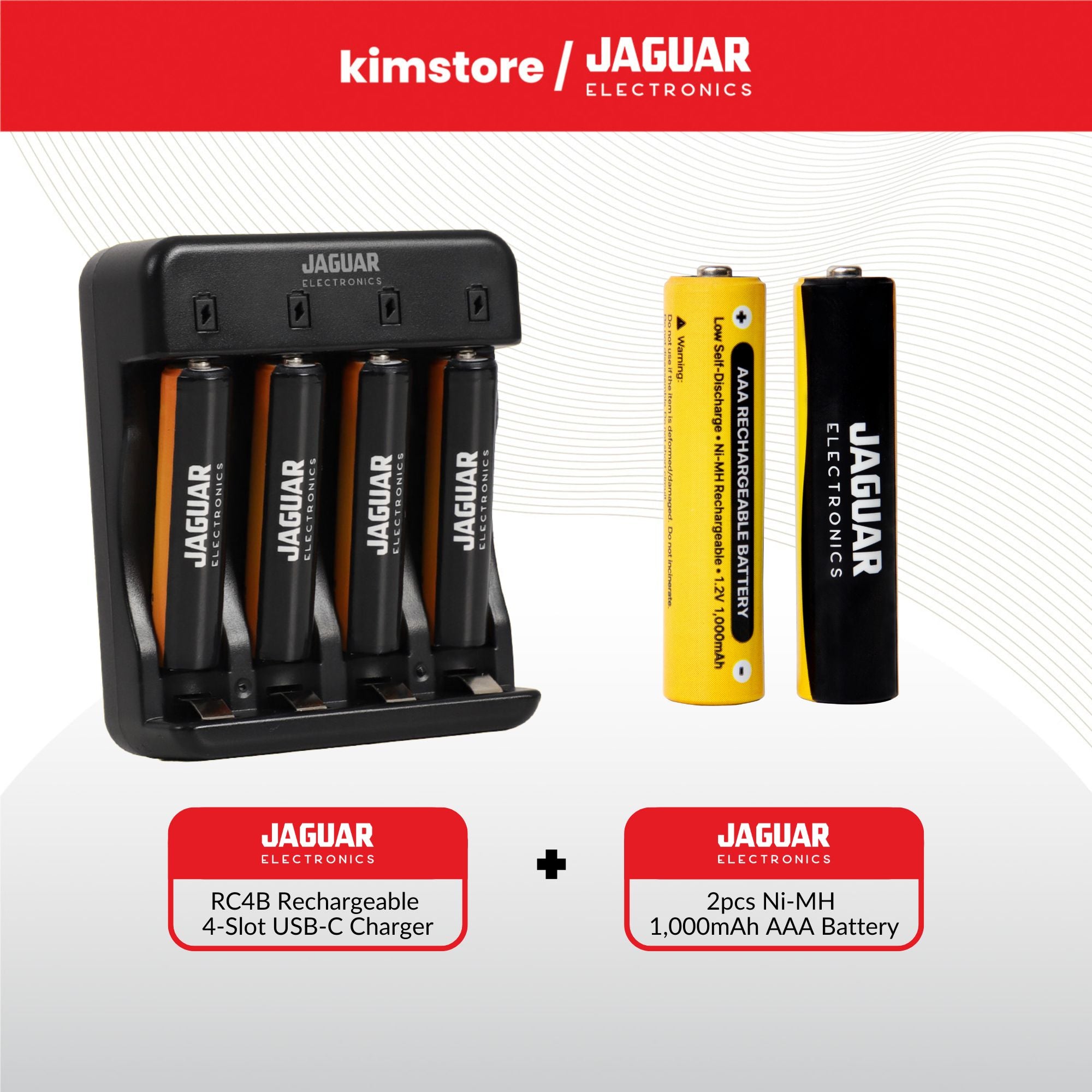 Bundle: Jaguar Electronics Battery Charger No. 7