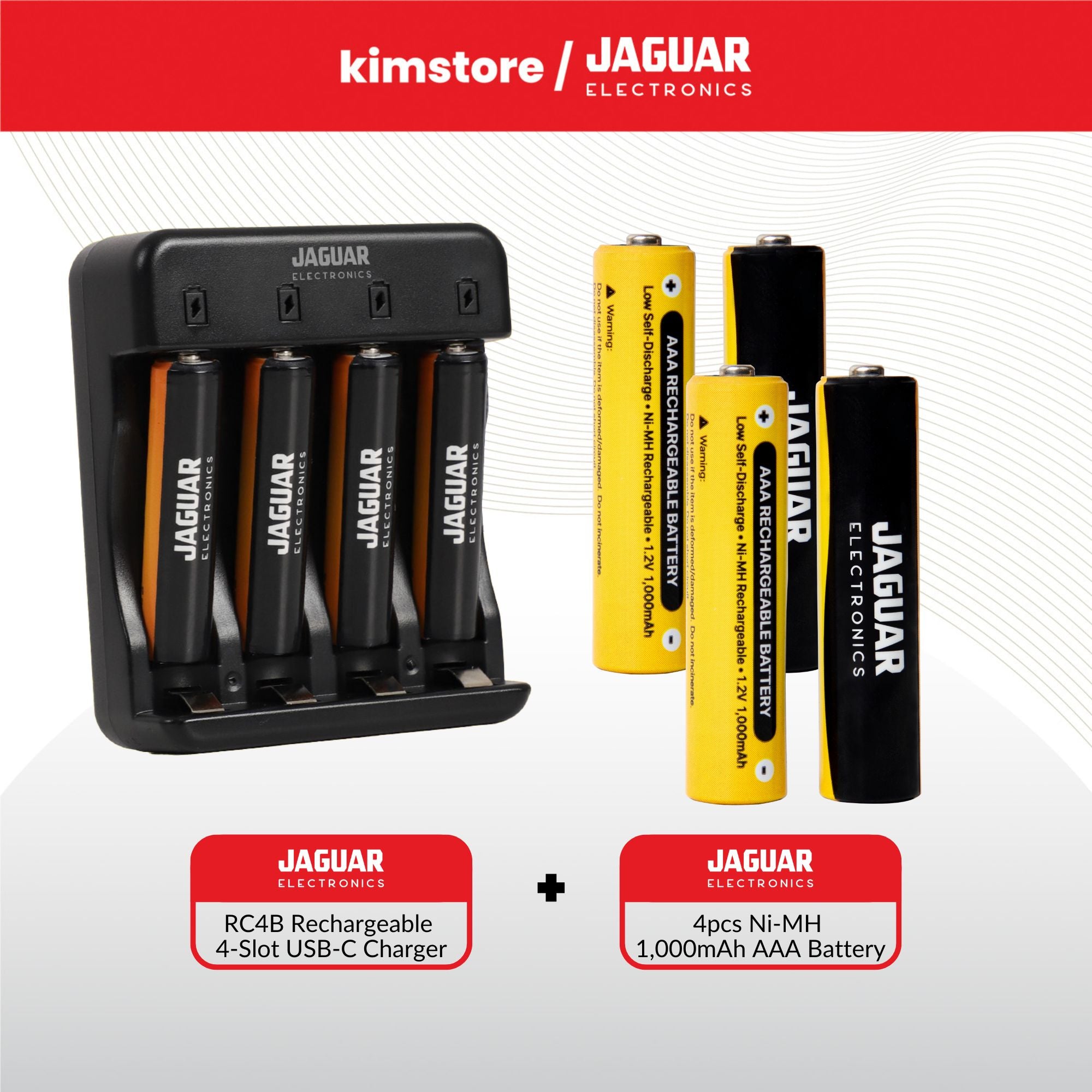 Bundle: Jaguar Electronics Battery Charger No. 8