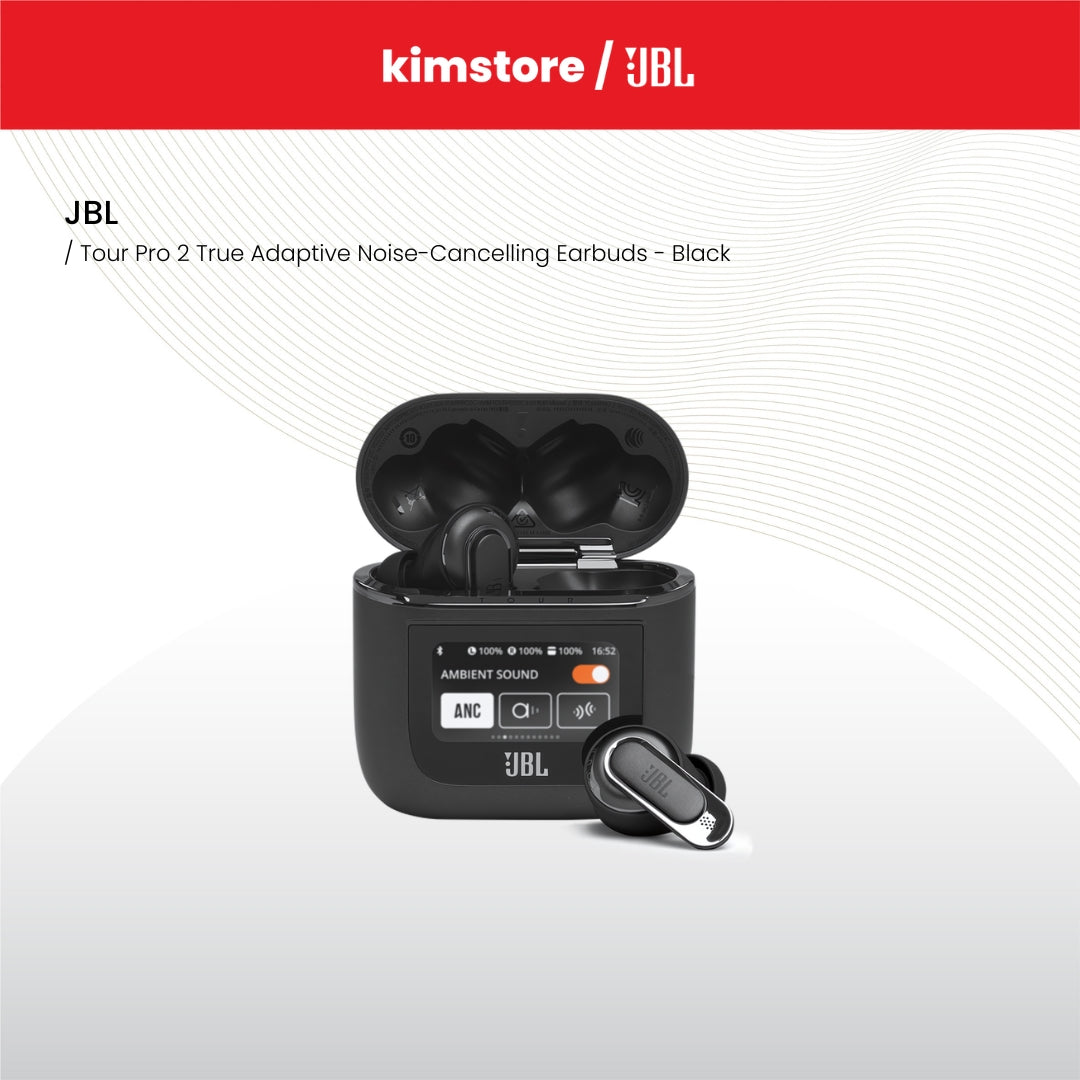 JBL Tour Pro 2 True Adaptive Noise-Cancelling Earbuds