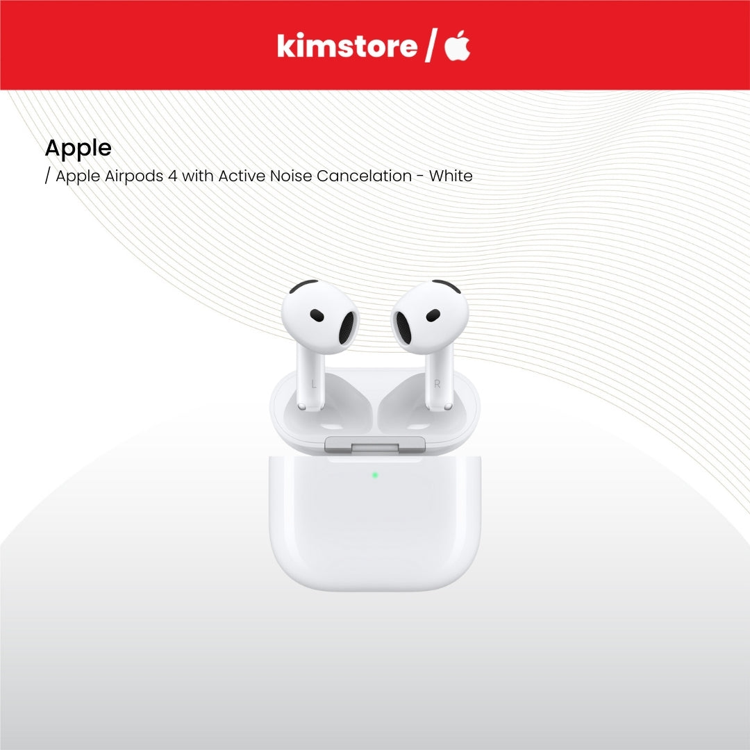 Apple Airpods 4 with Active Noise Cancelation - White