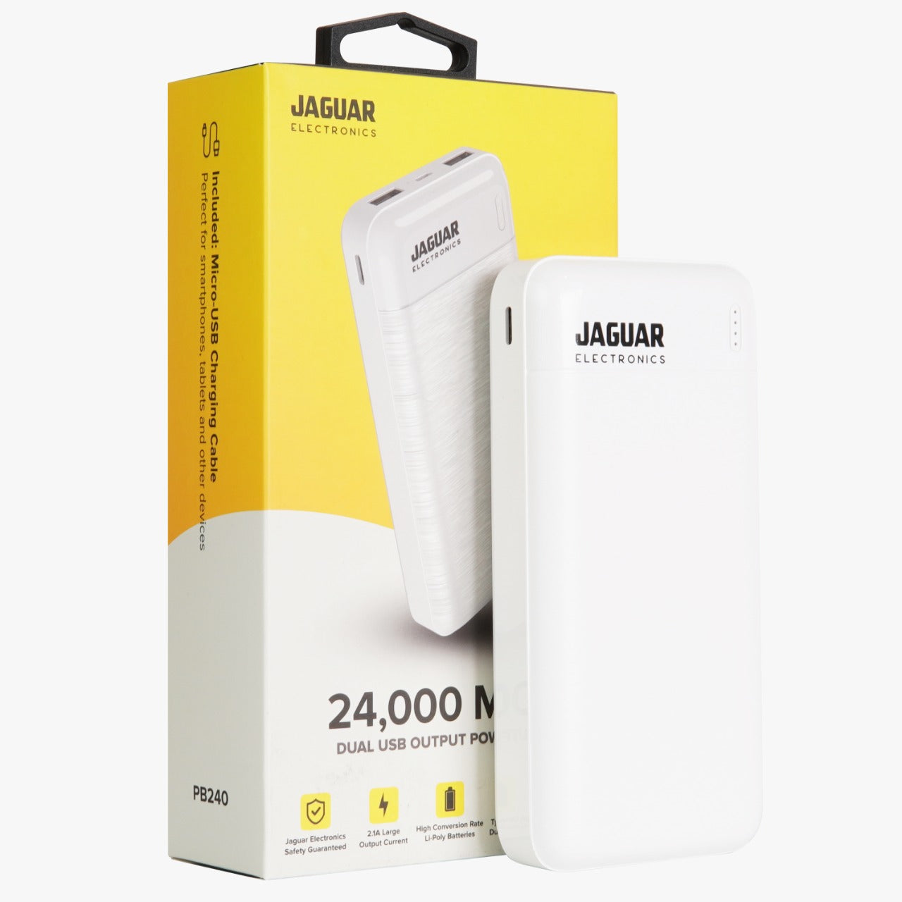 [OPEN BOX] [B] Jaguar Electronics Pb240 24000Mah Power Bank Dual Usb Output - Black