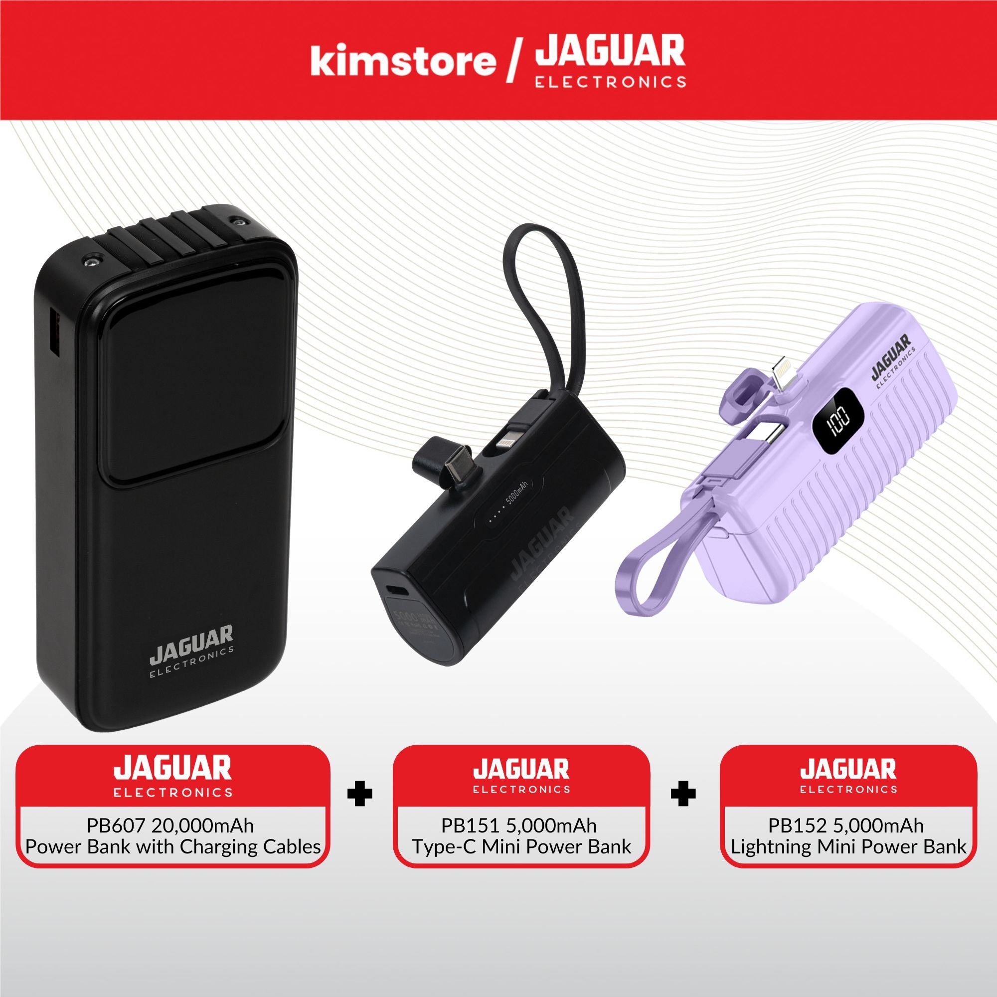 Bundle: Jaguar Electronics Powerbanks No. 3