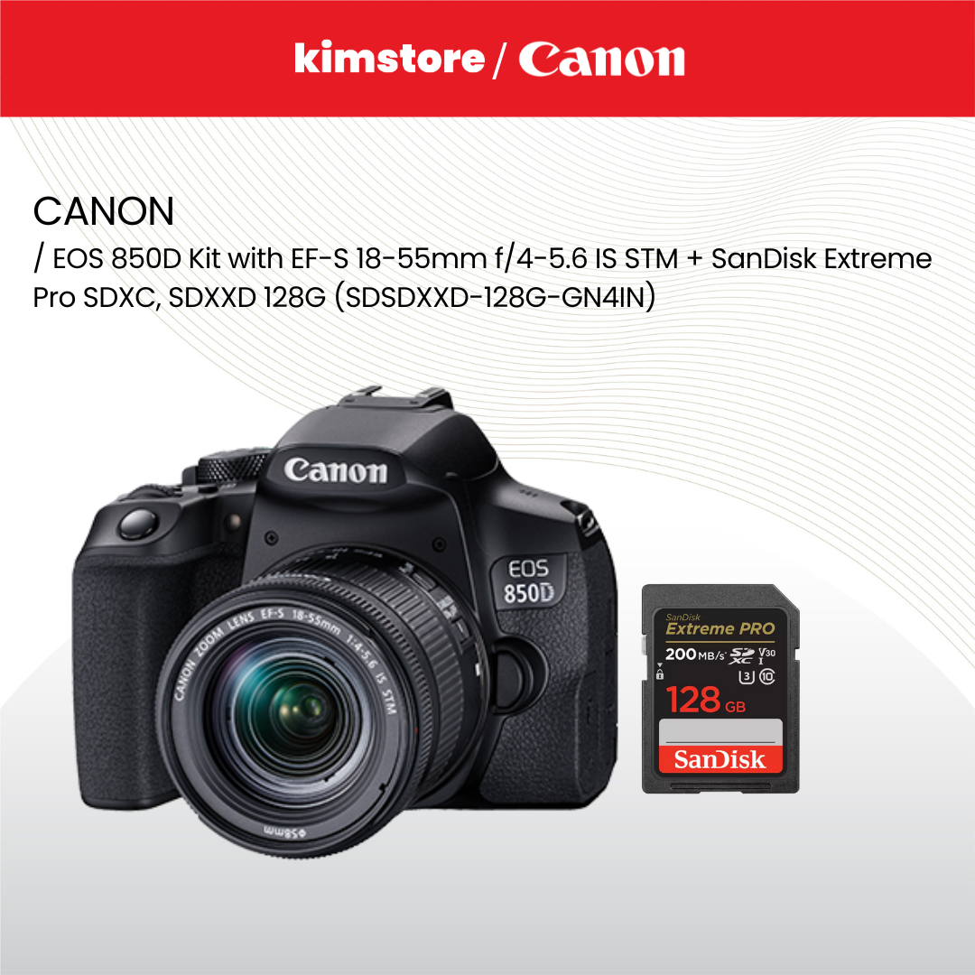 BUNDLE: CANON DSLR/Lense  +  SanDisk Extreme Pro SDXC