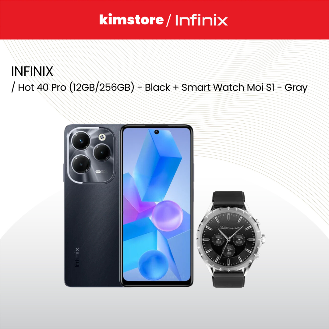 BUNDLE: INFINIX PHONES + Smart Watch Moi S1 - Gray