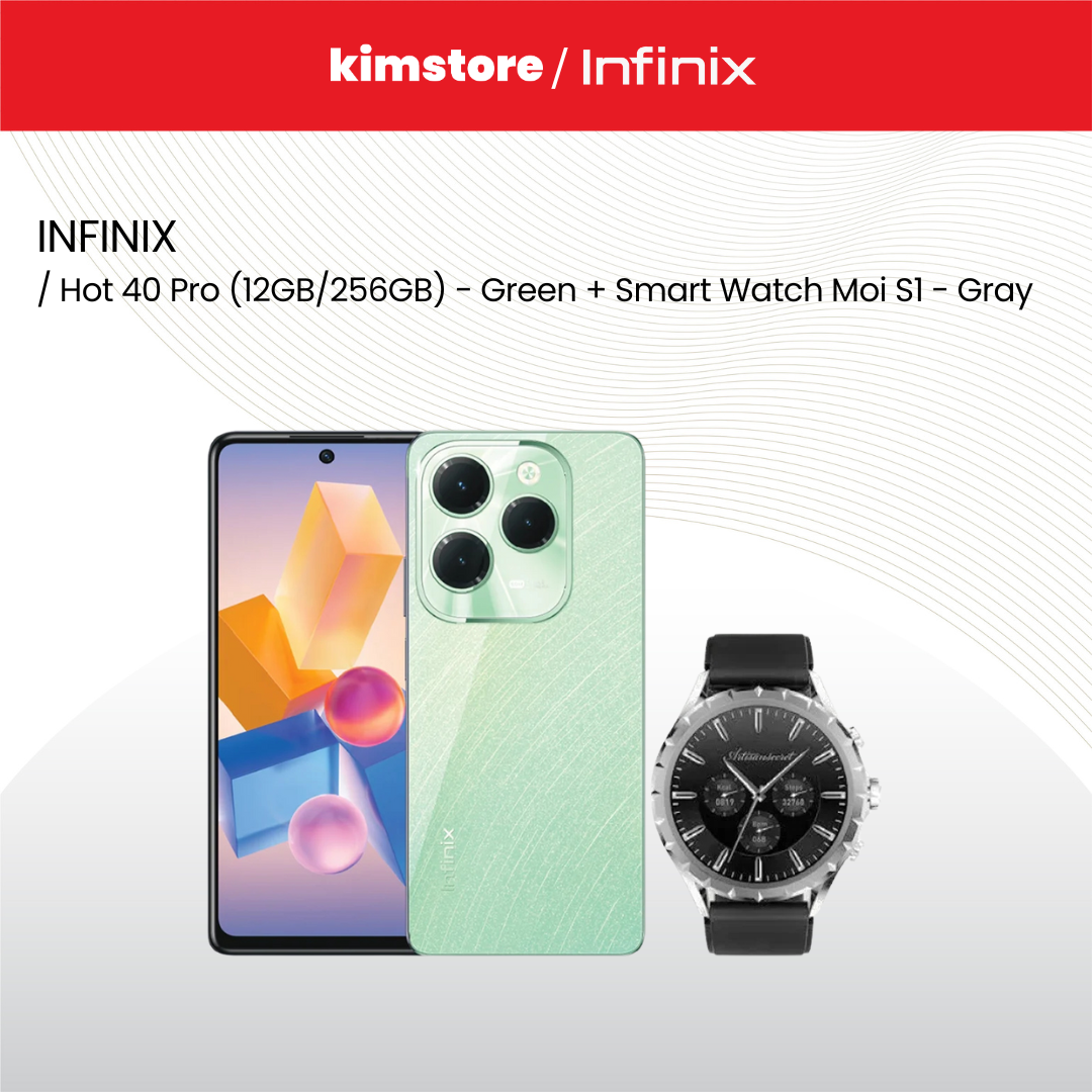 BUNDLE: INFINIX PHONES + Smart Watch Moi S1 - Gray