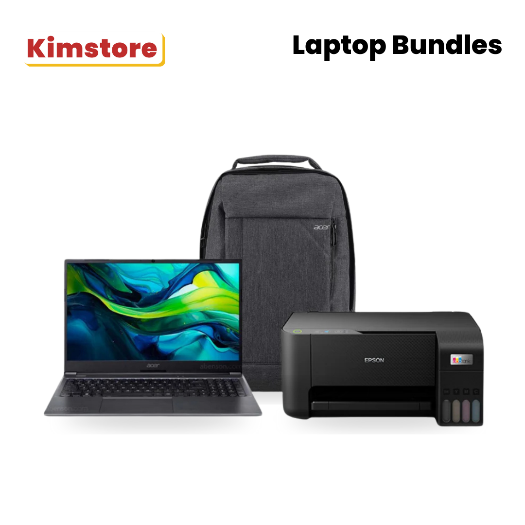 Bundle: Acer Cons AL15-51M-773W +  EPSON L3210 ECOTANK + [free] Acer Backpack