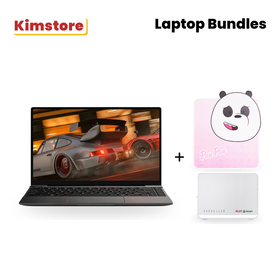 Bundle: ALLDOCUBE GTBook 14 (2024) 12GB+256GB Laptop + SMART Prepaid Home Wifi LTE ADVANCED ( Evoluzn-lD4 ) + The Ergonomist We Bare Bears Regular Mouse Pad 2ndCollection - Grizz