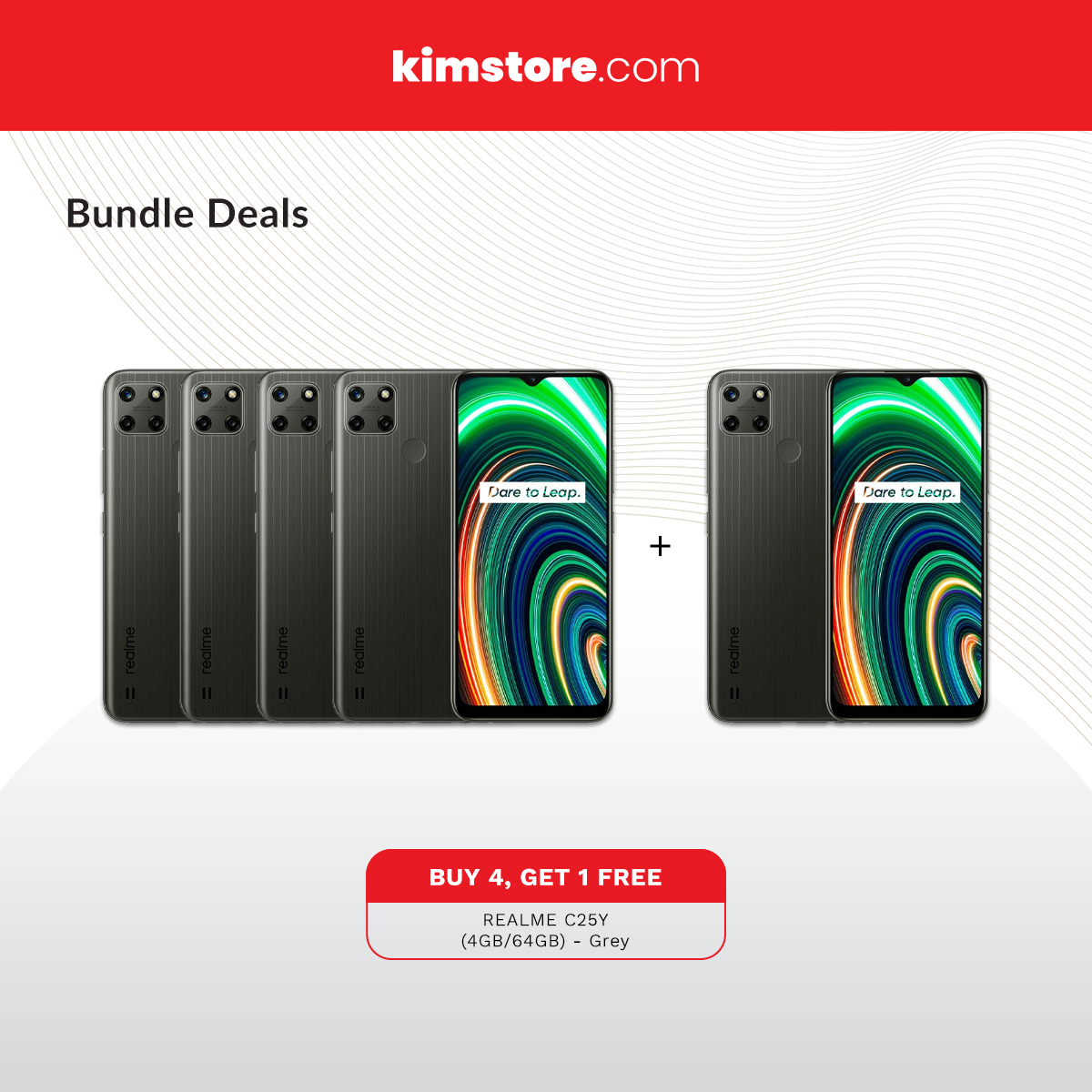 Buy 4, Get 1 FREE: realme C25Y