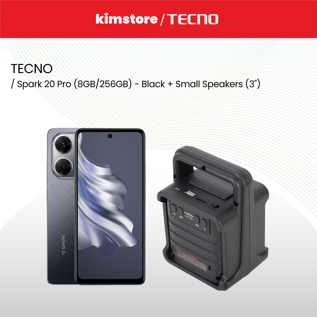 BUNDLE: TECNO Phones + Tecno Small Speakers (3")