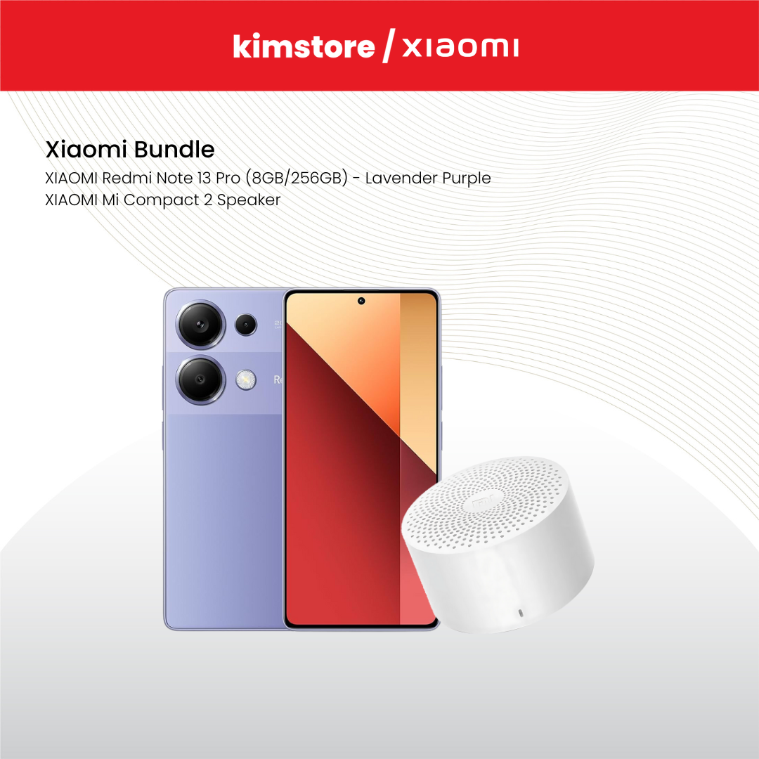 BUNDLE: XIAOMI Redmi Note 13 Pro (8GB/256GB) + XIAOMI Mi Compact 2 Speaker