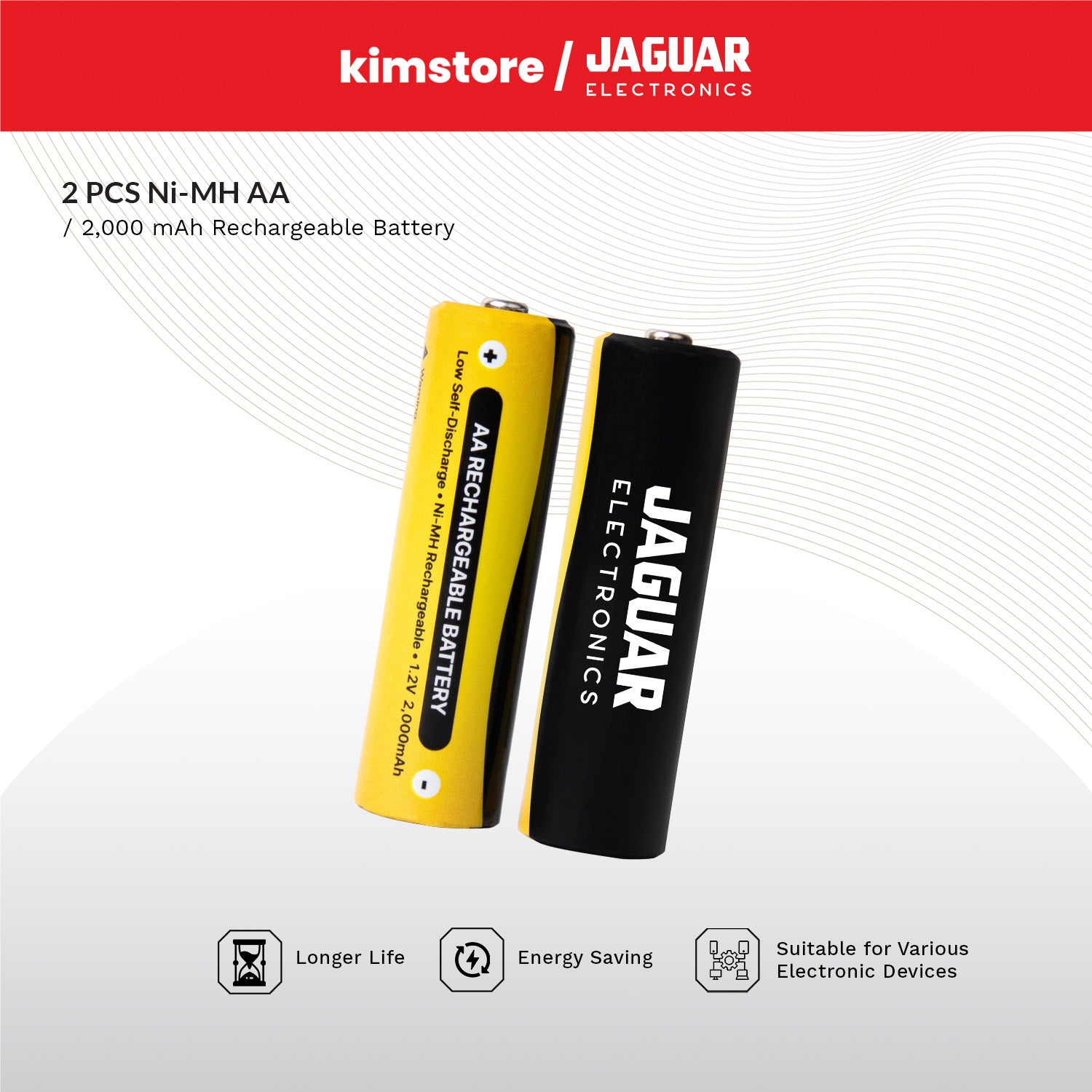 Jaguar Electronics Ni-MH Rechargeable Battery