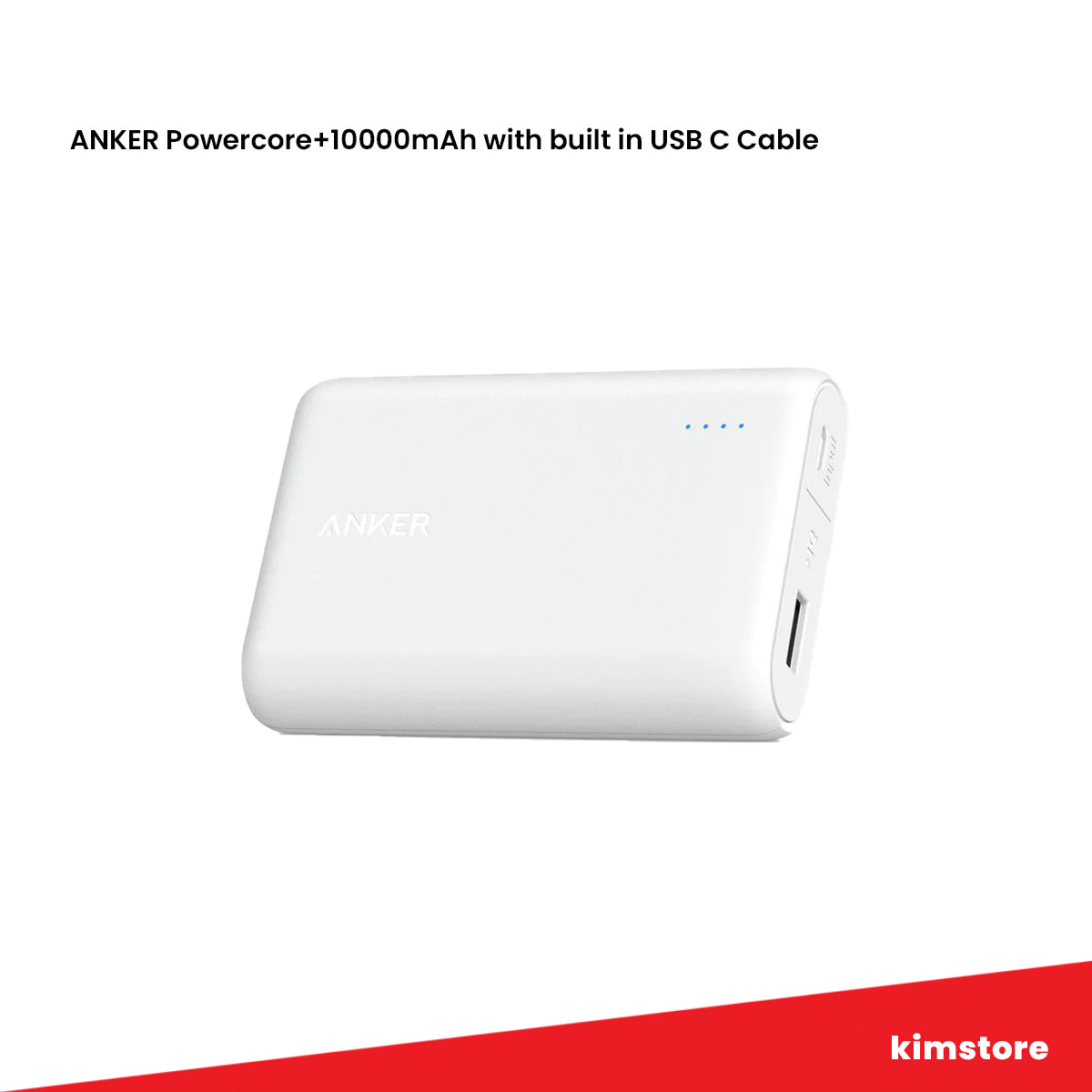 Anker Powercore+10000mAh with built in USB C Cable