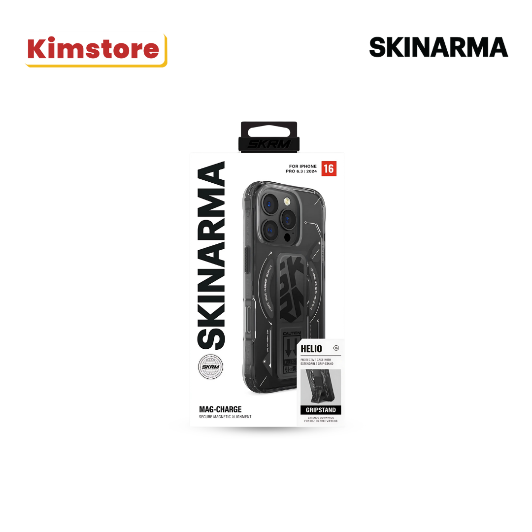 SKINARMA IPHONE 15 PRO HELIO (MAG-CHARGE + GRIP-STAND)