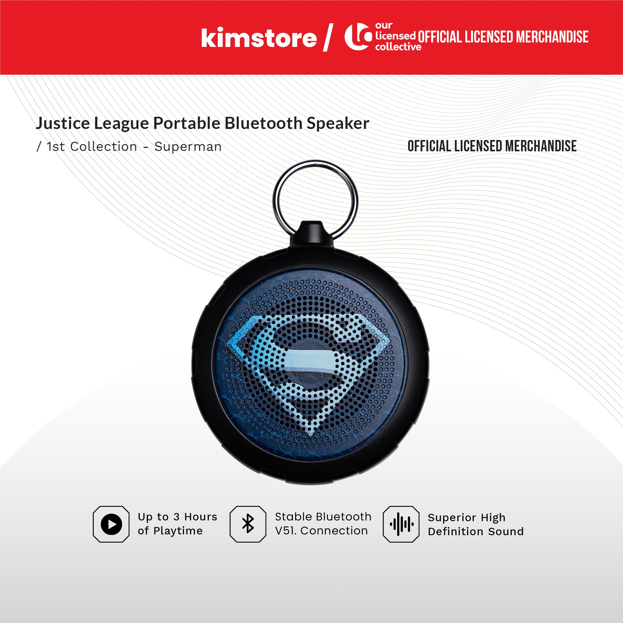 JUSTICE LEAGUE Portable Bluetooth Speaker 1st Collection