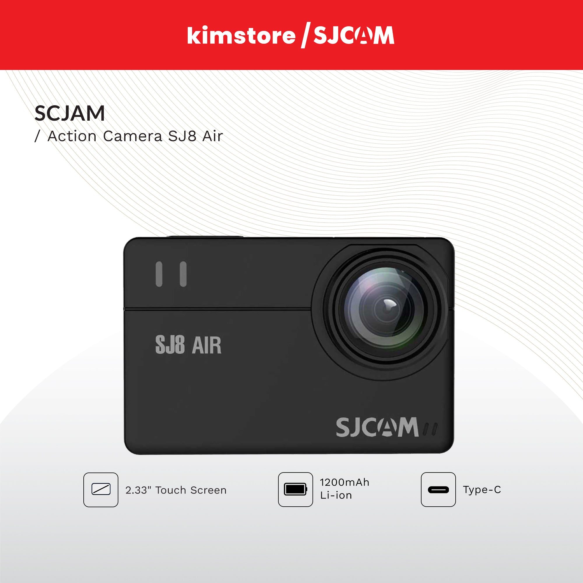 SJCAM Action Camera SJ8 Air w/ Microphone and Battery Charger