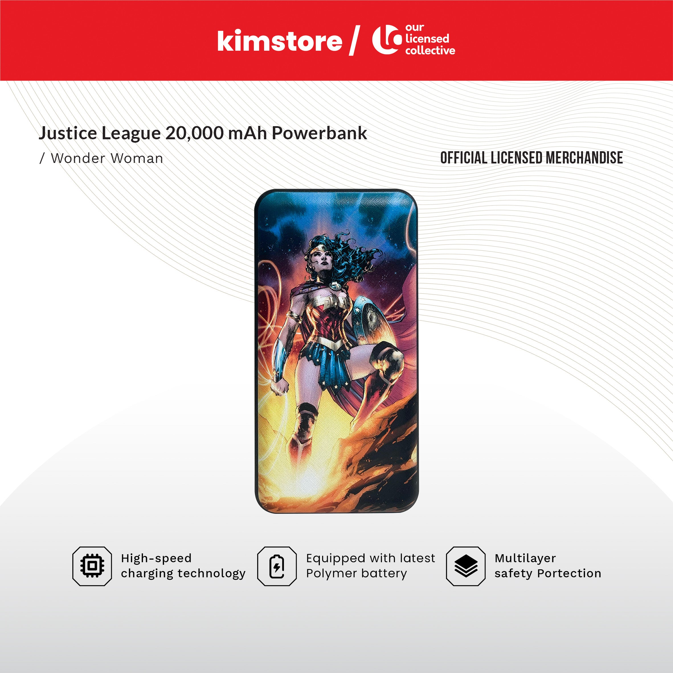 OLC Justice League 20,000 mAh Powerbank