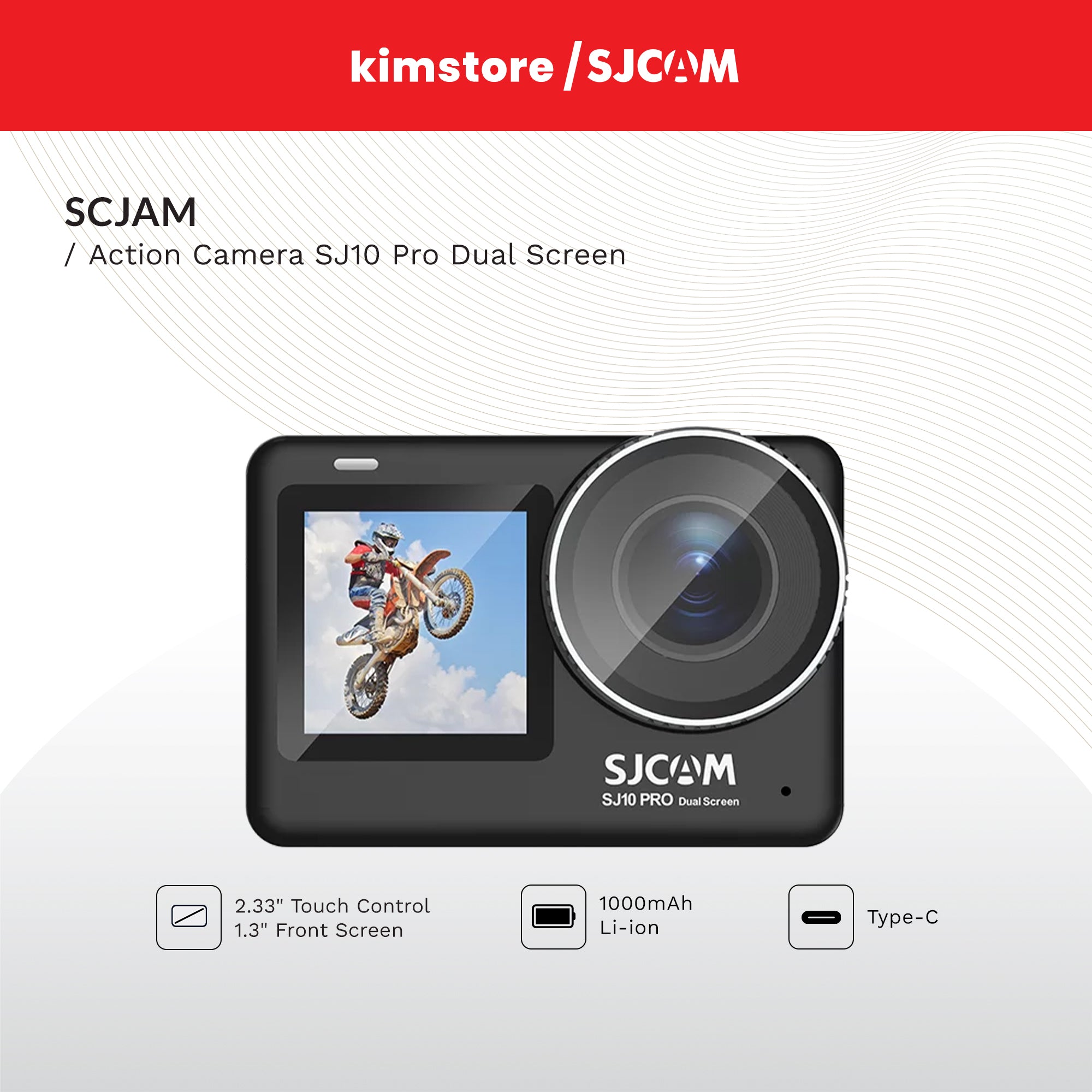 SJCAM Action Camera SJ10 Pro Dual Screen