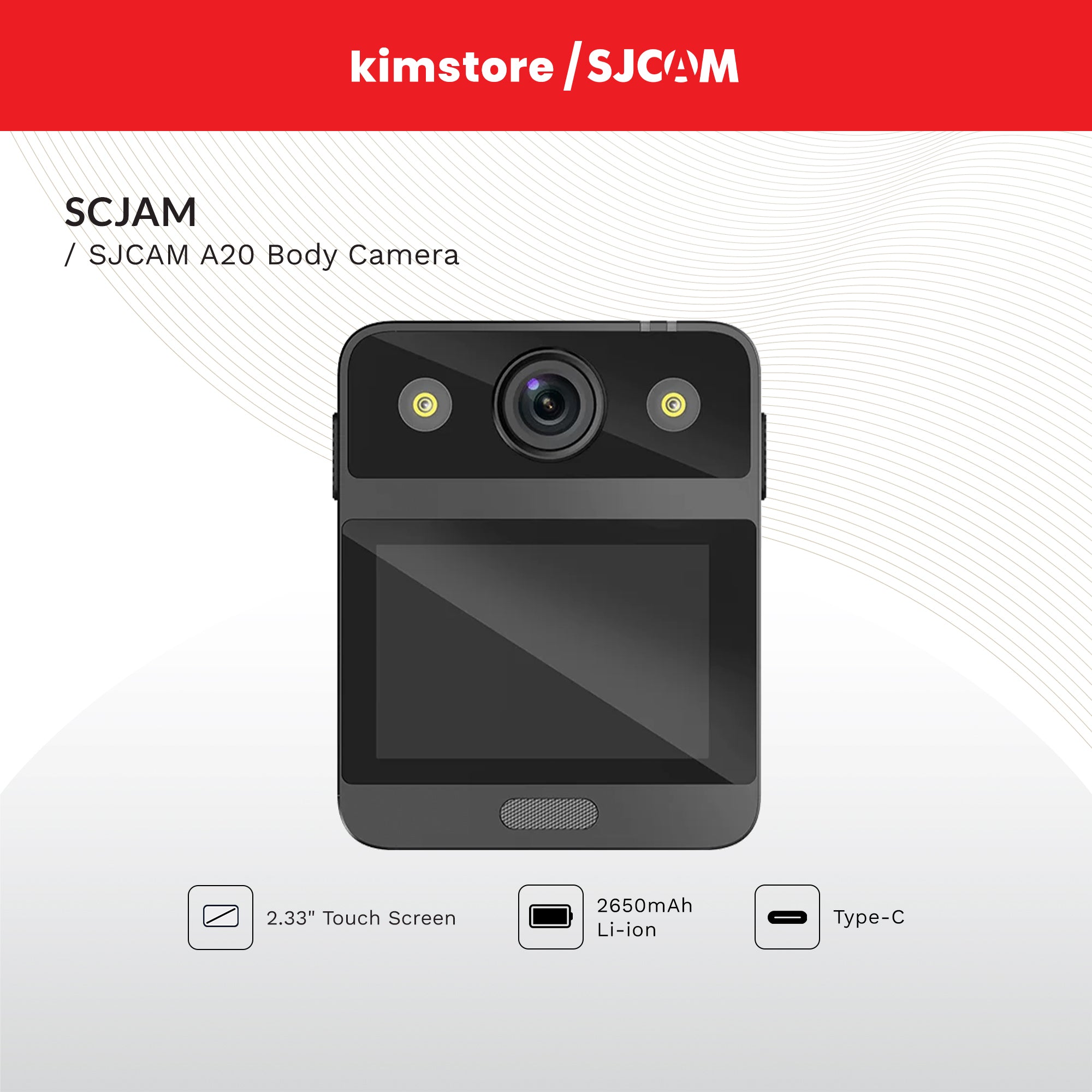 SJCAM A20 Body Camera