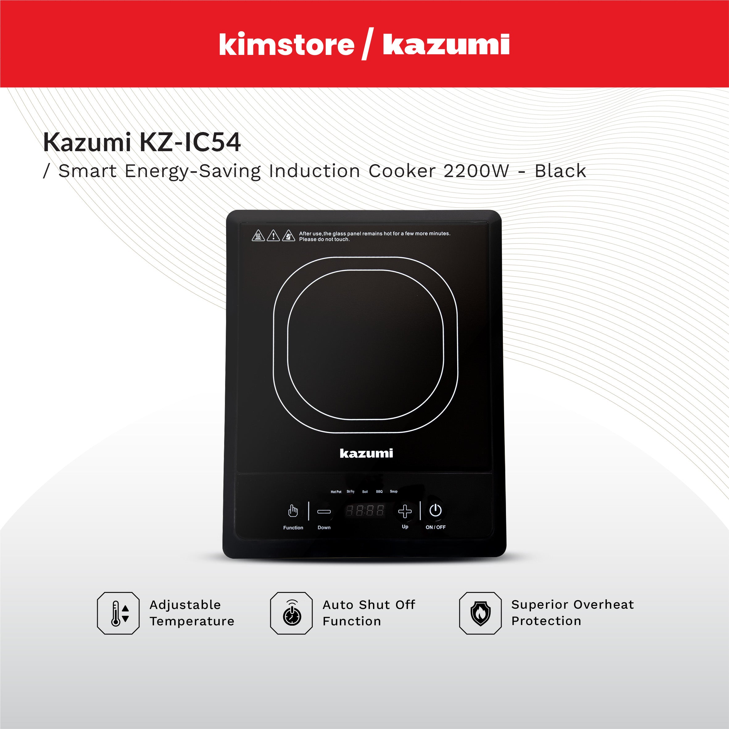 Kazumi KZ-IC54 Smart Energy-Saving Induction Cooker