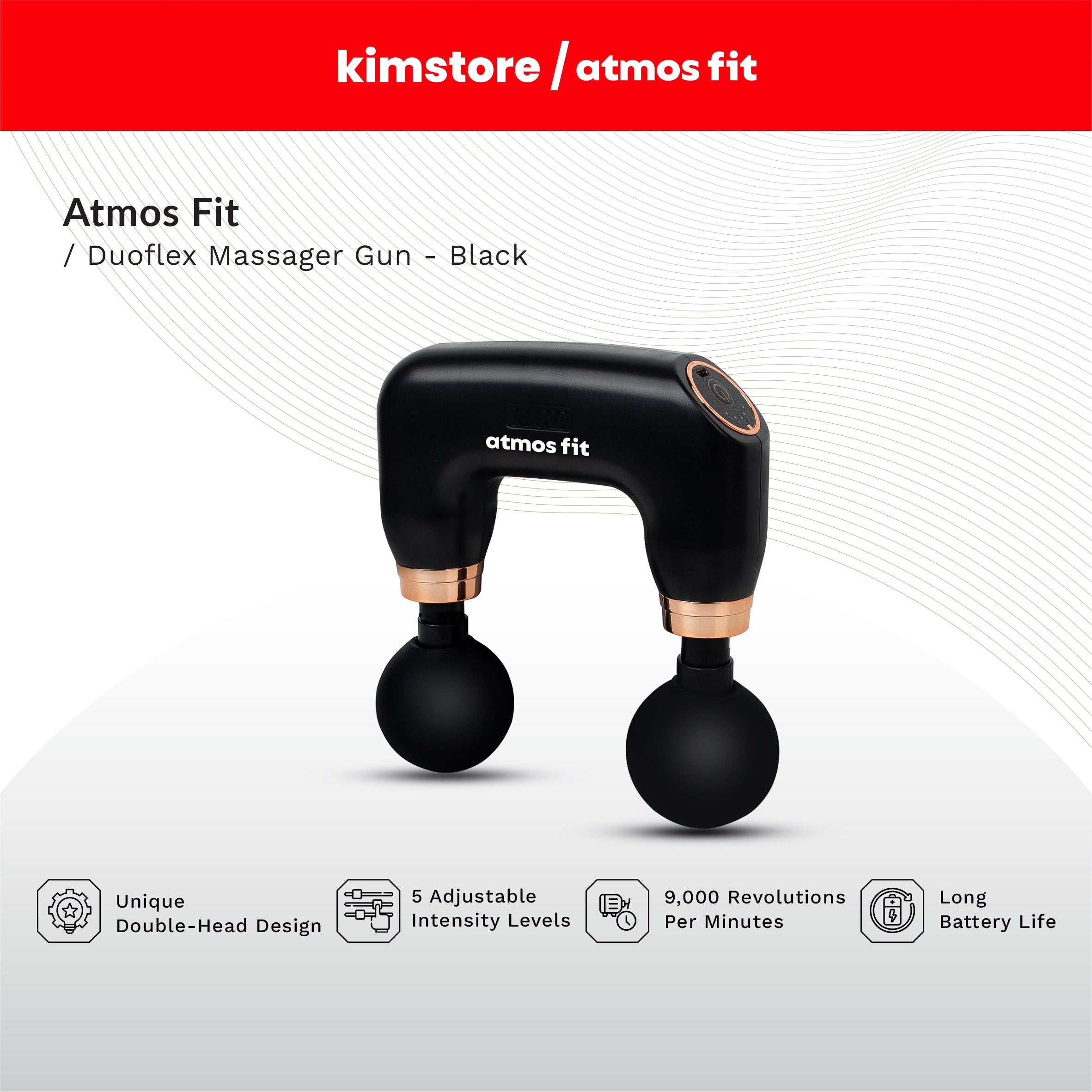 Atmos Fit DuoFlex Massager Gun