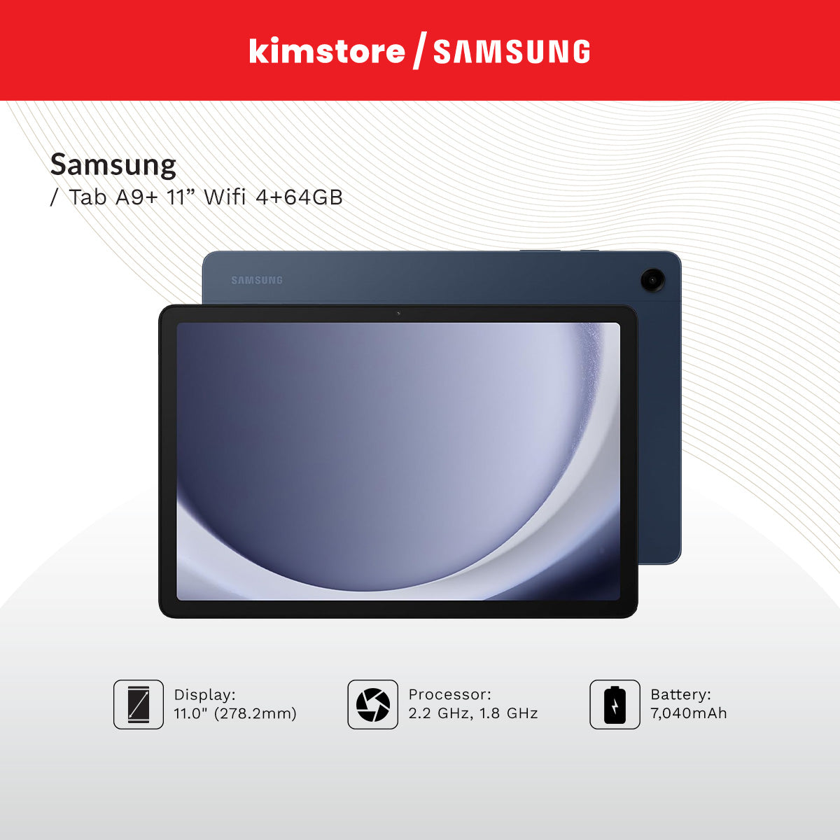 Samsung Tab A9+ 11” WiFi X210