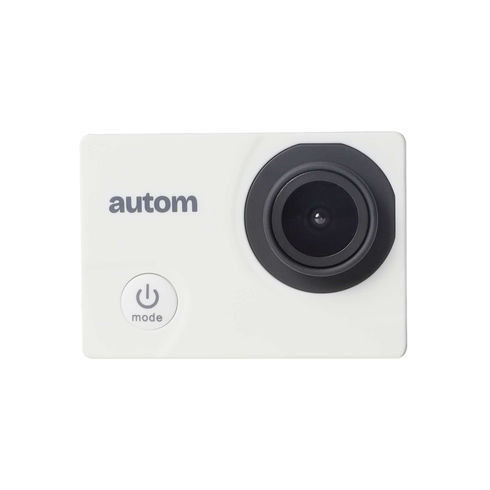 Bundle: Autom Hero 4K Action Camera - White + JACKPOD Monopod Black