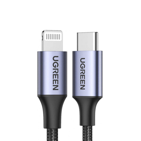 UGREEN Lightning To Type-C 2.0 Male Cable 1M (US304) - Grey