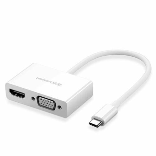 UGREEN Type C to HDMI+VGA Converter (MM123) - White