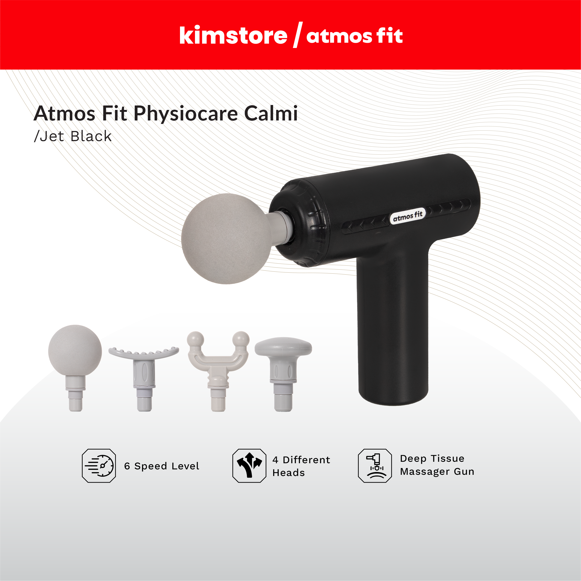 Atmos Fit Physiocare Calmi Deep Tissue Massager Gun