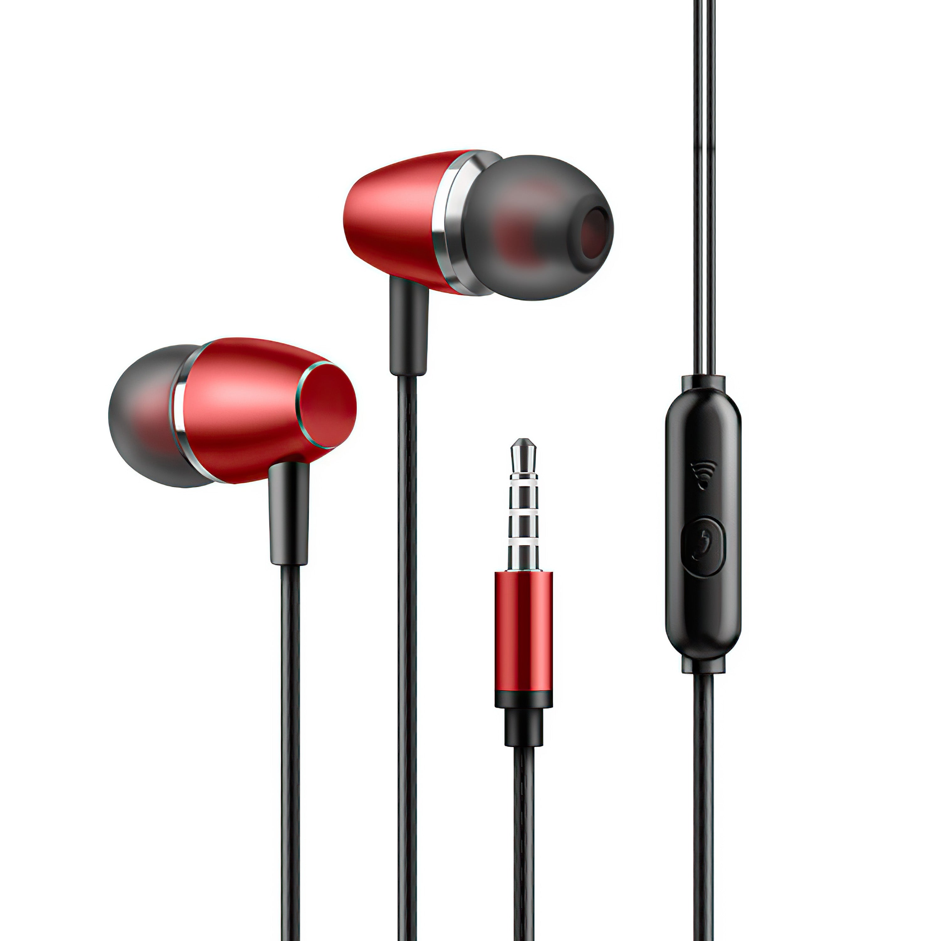 [OPEN BOX] [B] Proton Pulse Wired Earphones 3.5Mm With Mic B24 - Red