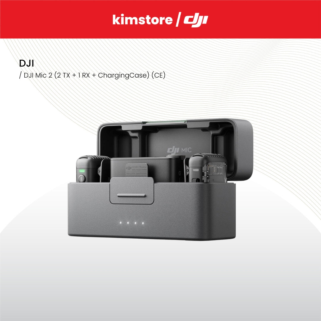 DJI Mic 2 (2 TX + 1 RX + ChargingCase)（CE）