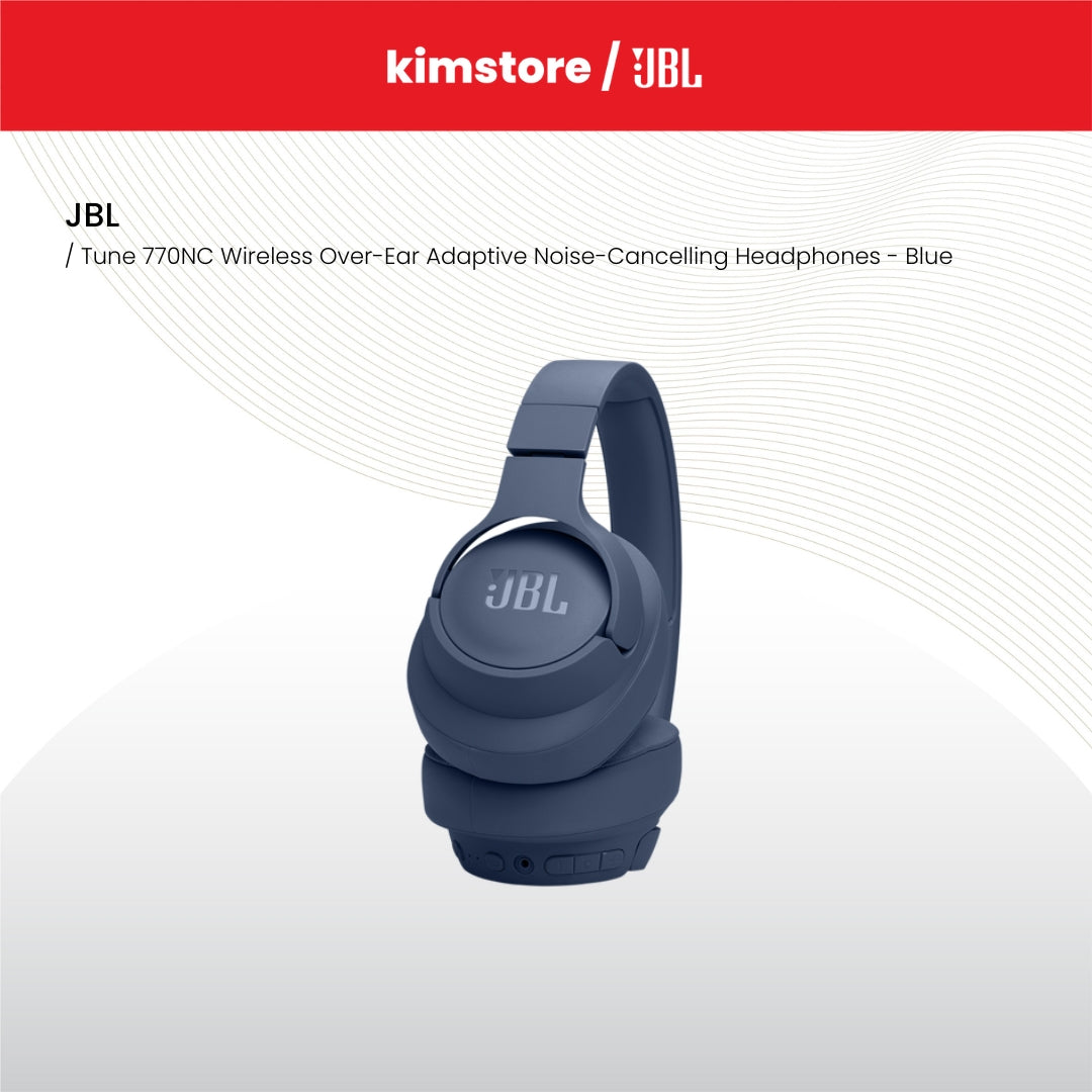 JBL - Tune 770NC Wireless Over-Ear Adaptive Noise-Cancelling Headphones