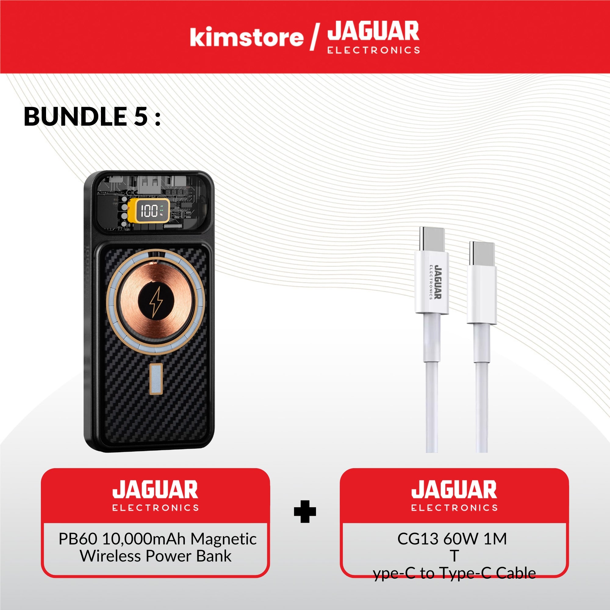 Jaguar Bundles - September (Data Cables, Power Bank, Wireless Mouse)