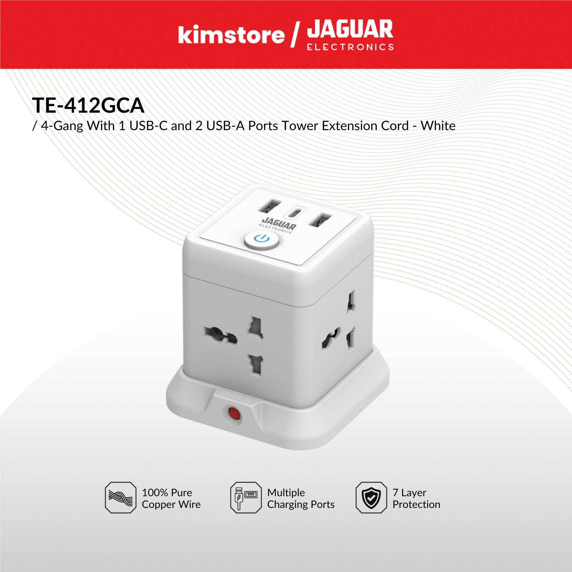 Jaguar Electronics Tower Extension Cord