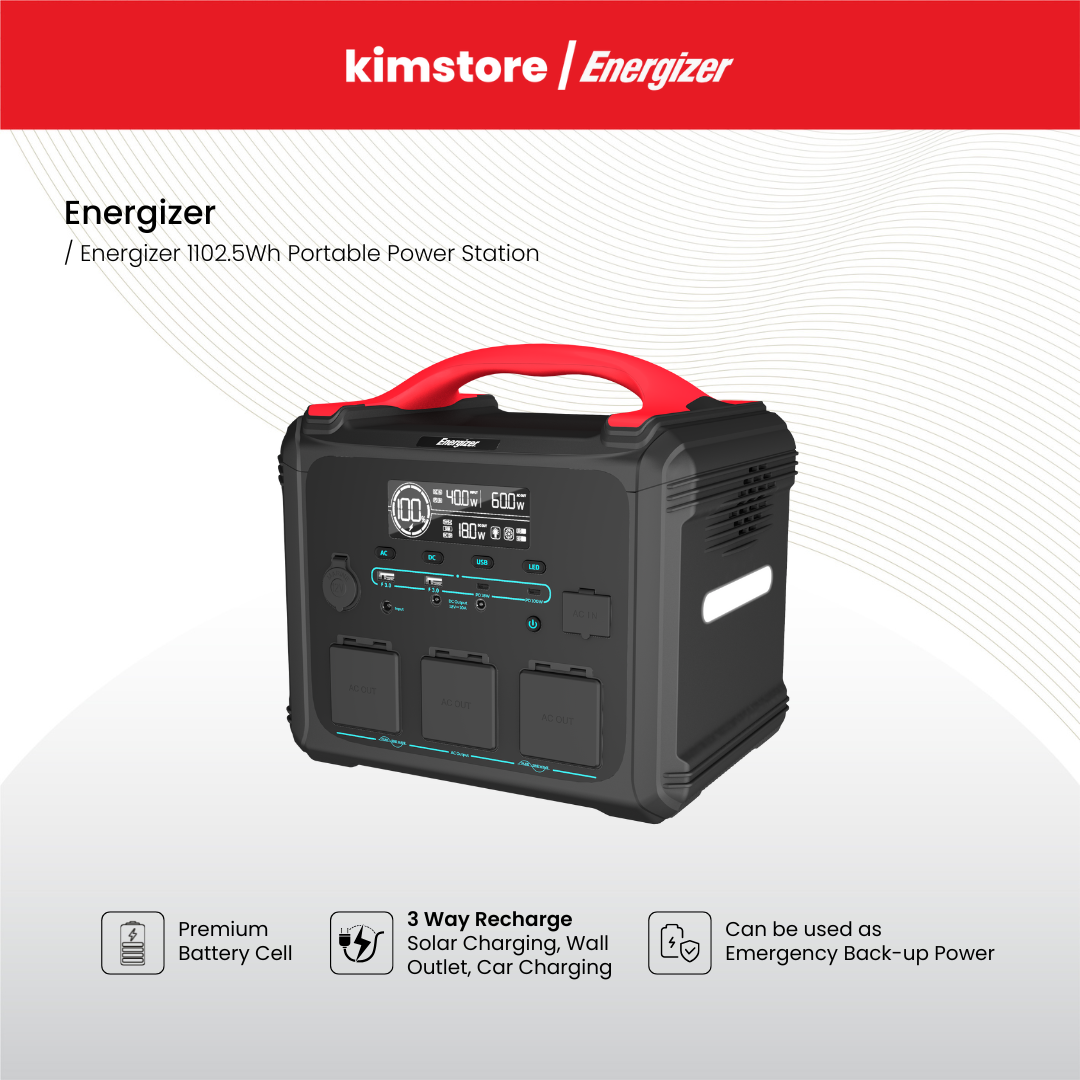 Energizer Portable Power Station - Black