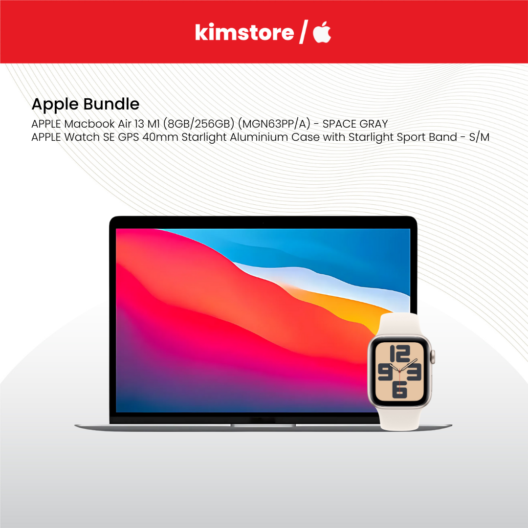 BUNDLE: APPLE Macbook Air 13 M1 + APPLE Watch SE GPS