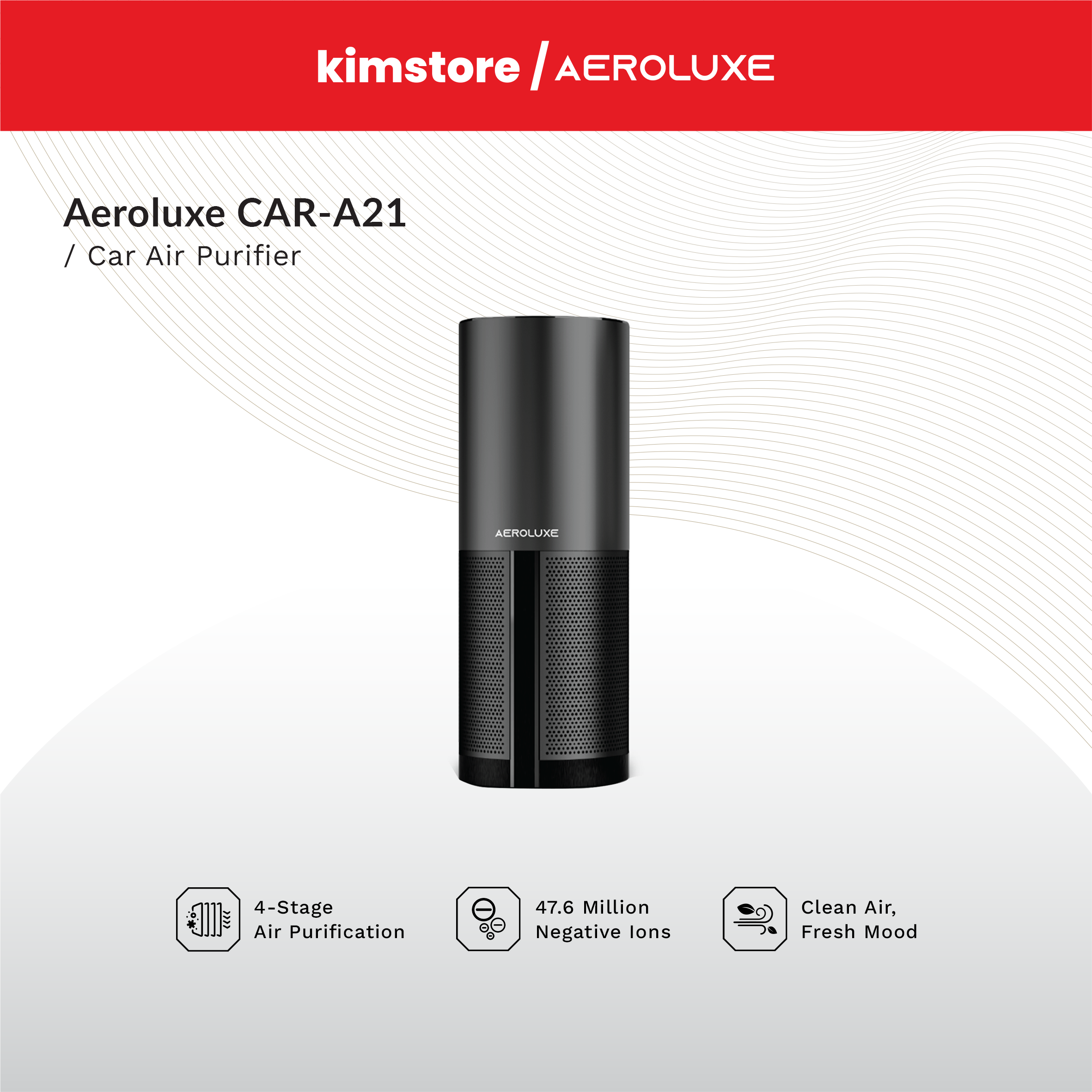 Aeroluxe CAR-A21 Car Air Purifier